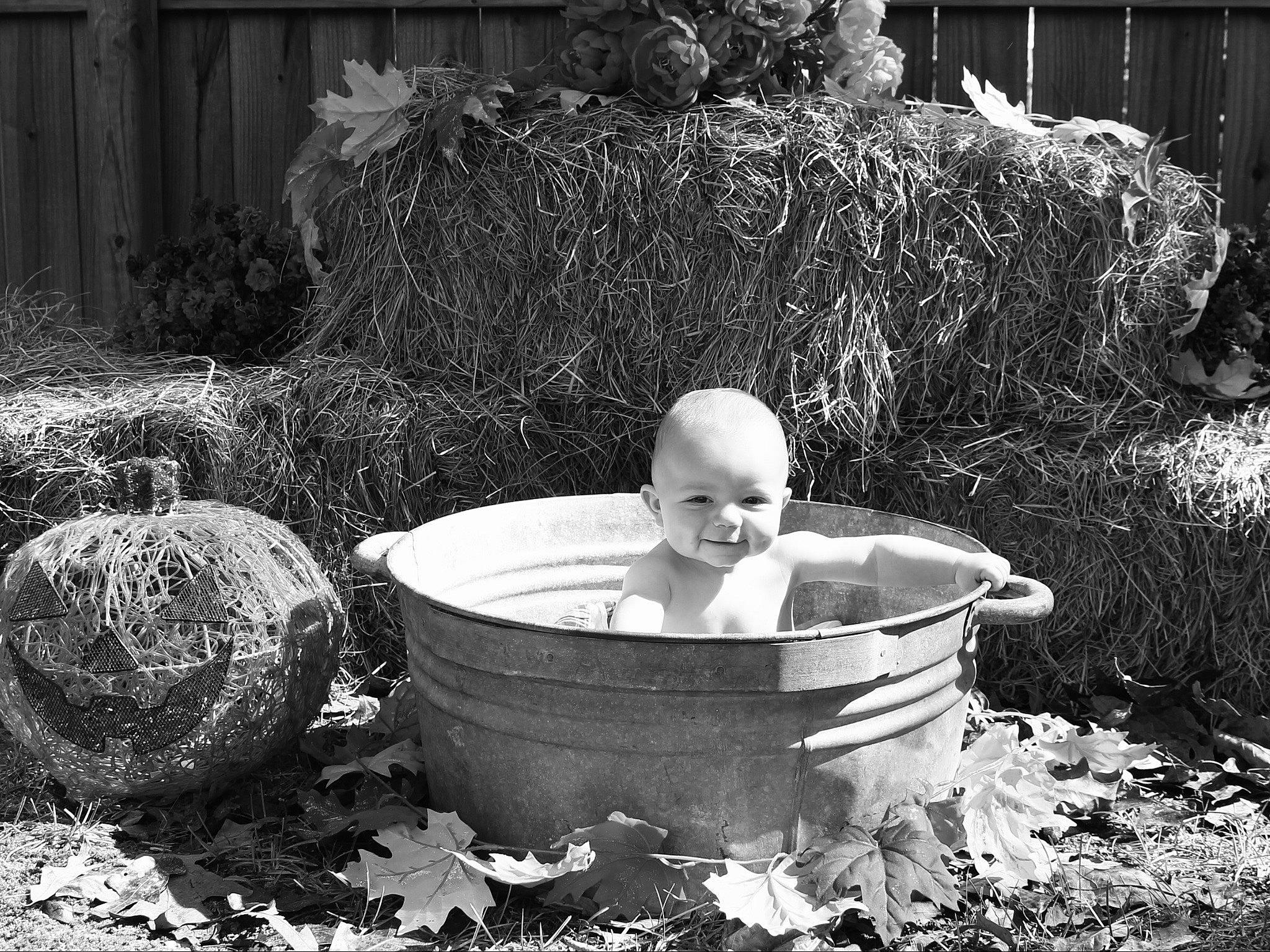 Ryder joined the competition — help win amazing prizes! bathtub, black_and_white, child, joy, monochrome, monochrome_photography, person, photograph, photography, stock_photography, style, washing, water