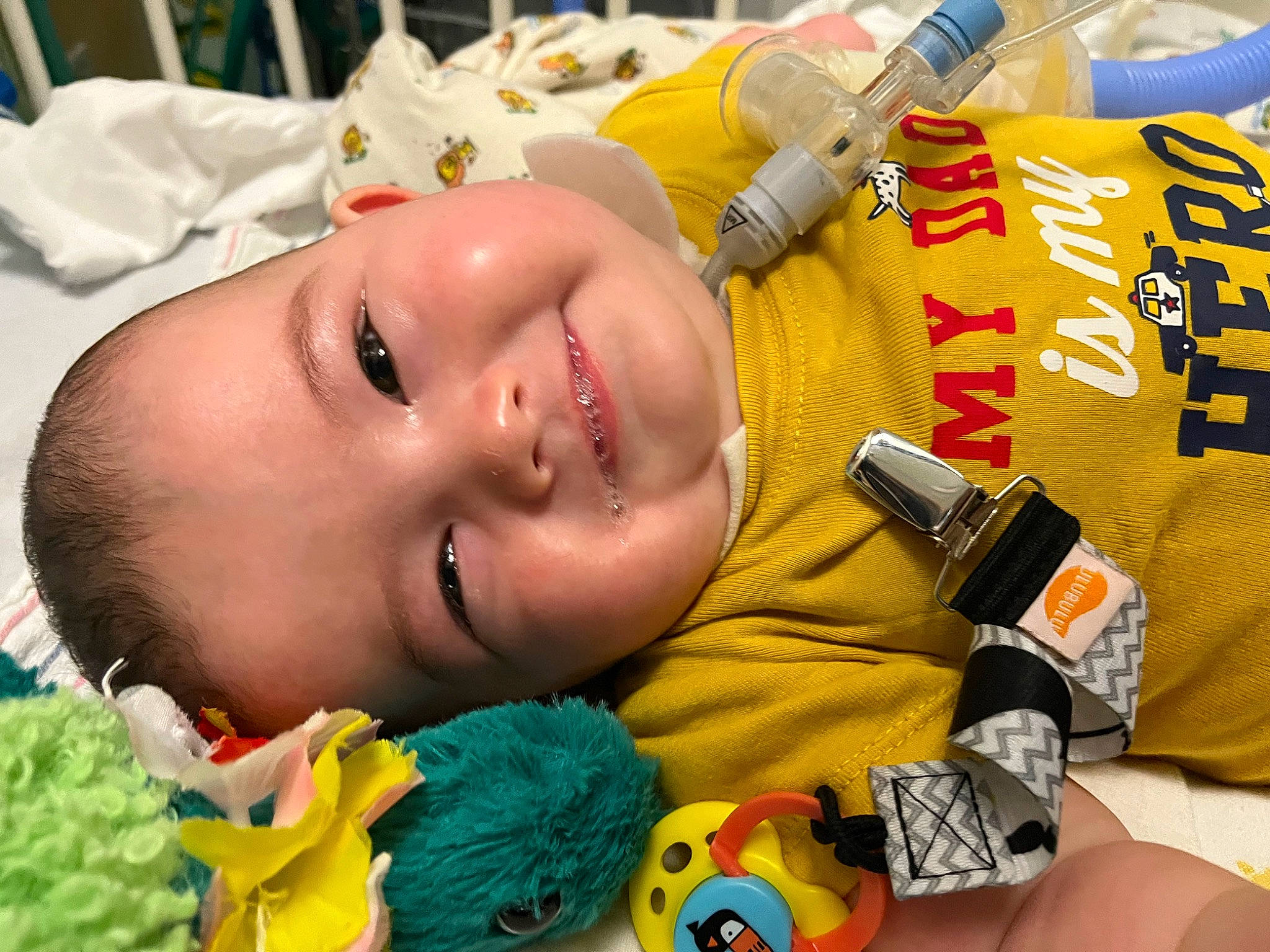 Kaleo joined the competition — help win amazing prizes! baby, cheek, child, eyebrow, eyelash, facial_expression, finger, food, fun, green, happy, joy, mouth, nose, orange, person, product, skin, smile, toddler