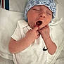Kingston joined the competition — help win amazing prizes! newborn, baby, yawning, hat, knitted_hat, white_clothing, blanket, sleepy, infant, cute, small_hands, portrait, lying_down, cozy, soft_texture, indoor, child, toddler, person, closeup