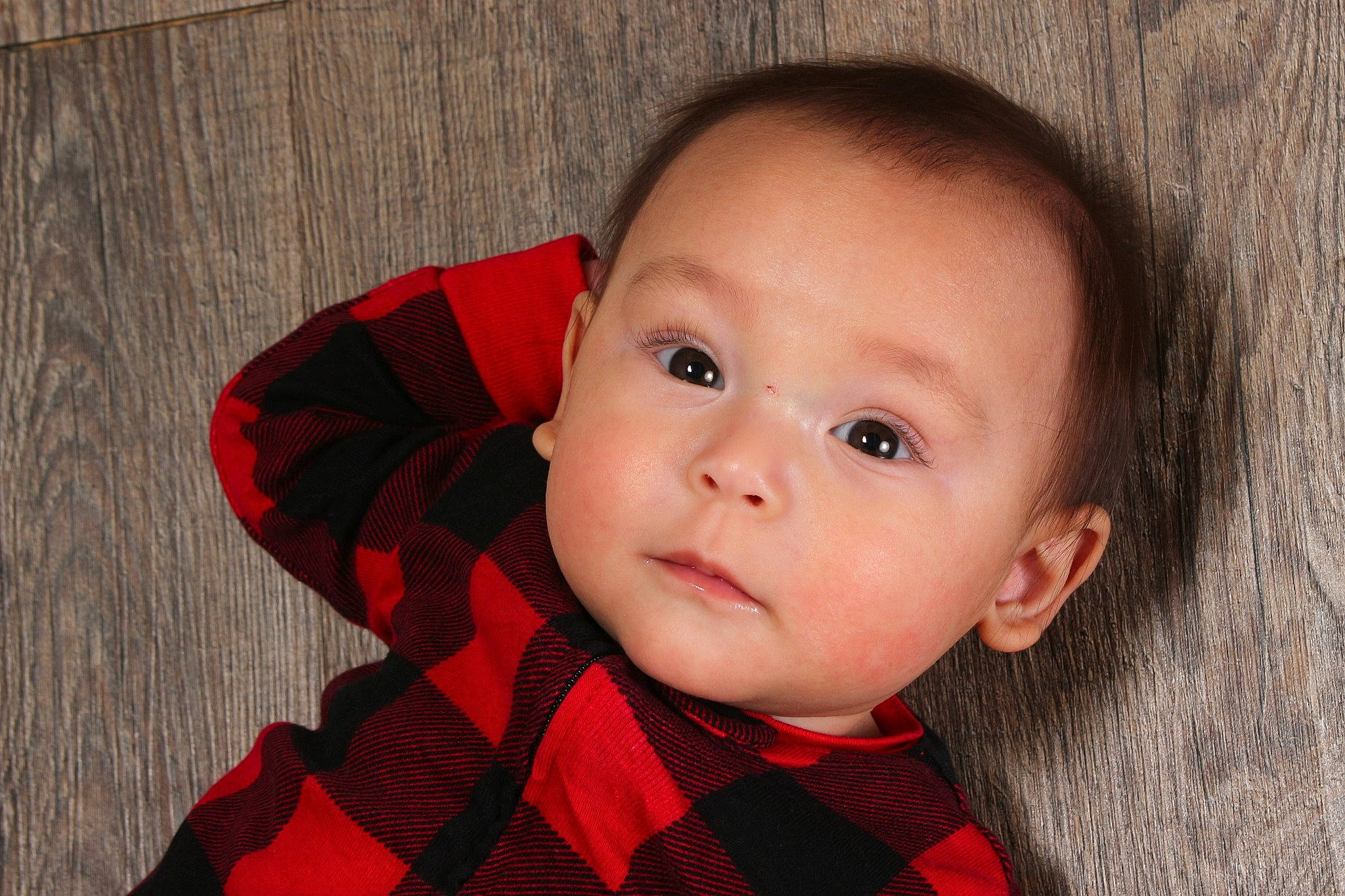 Santino joined the competition — help win amazing prizes! baby, baby_toddler_clothing, cheek, collar, dress_shirt, face, flash_photography, head, iris, lip, neck, nose, outerwear, person, plaid, skin, sleeve, tartan, tie, toddler
