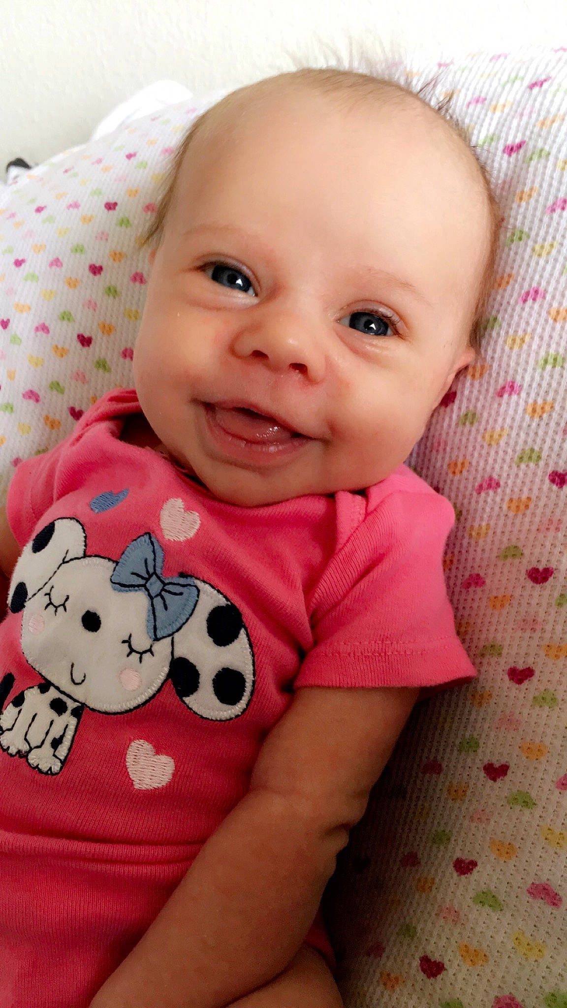 Laynie joined the competition — help win amazing prizes! baby, baby_toddler_clothing, cheek, child, eye, face, head, lip, mouth, nose, person, pink, skin, smile, toddler