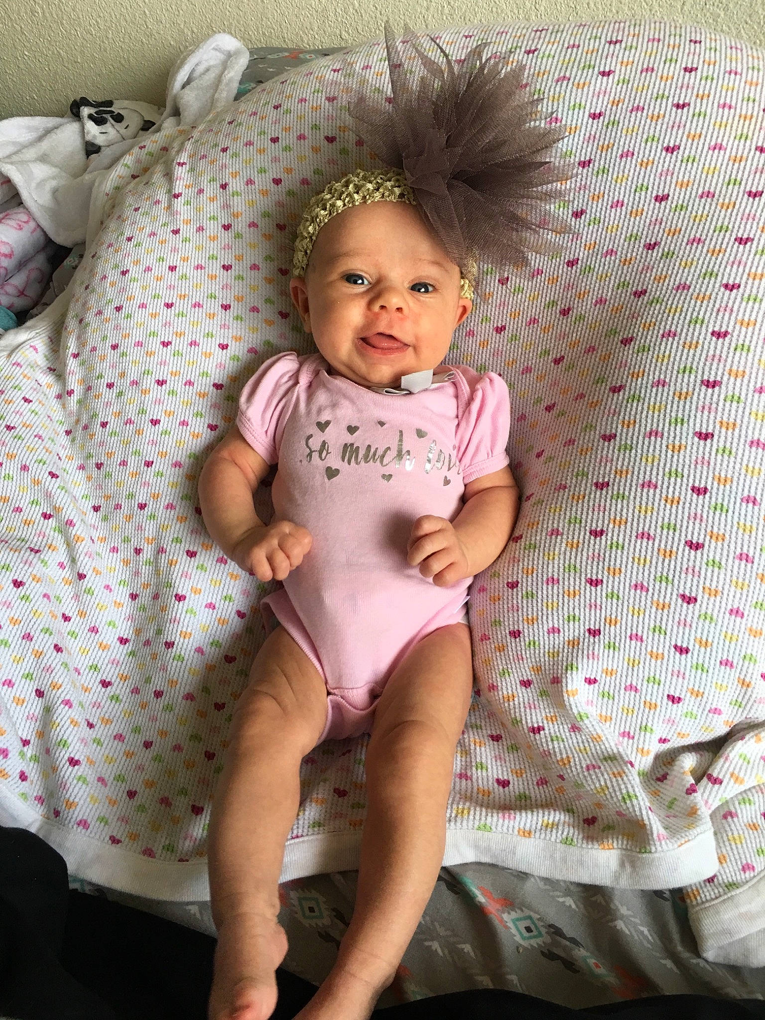 Laynie joined the competition — help win amazing prizes! baby, baby_products, baby_toddler_clothing, cheek, child, leg, person, pink, product, sitting, skin, smile, toddler