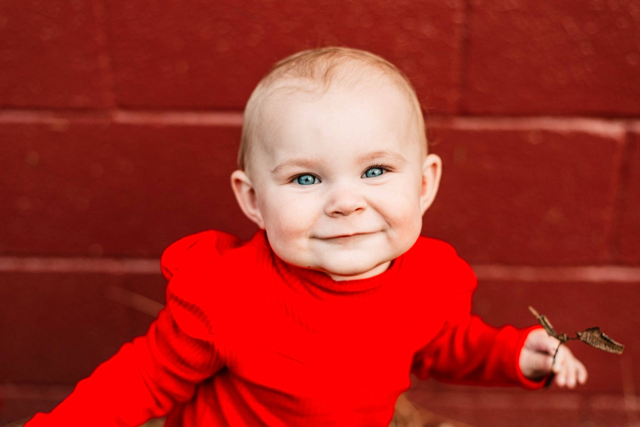 Addilynn joined the competition — help win amazing prizes! art, baby, baby_toddler_clothing, brick, brickwork, cheek, child, flooring, fun, happy, joy, laugh, person, portrait_photography, sitting, sleeve, smile, t_shirt, toddler, wood