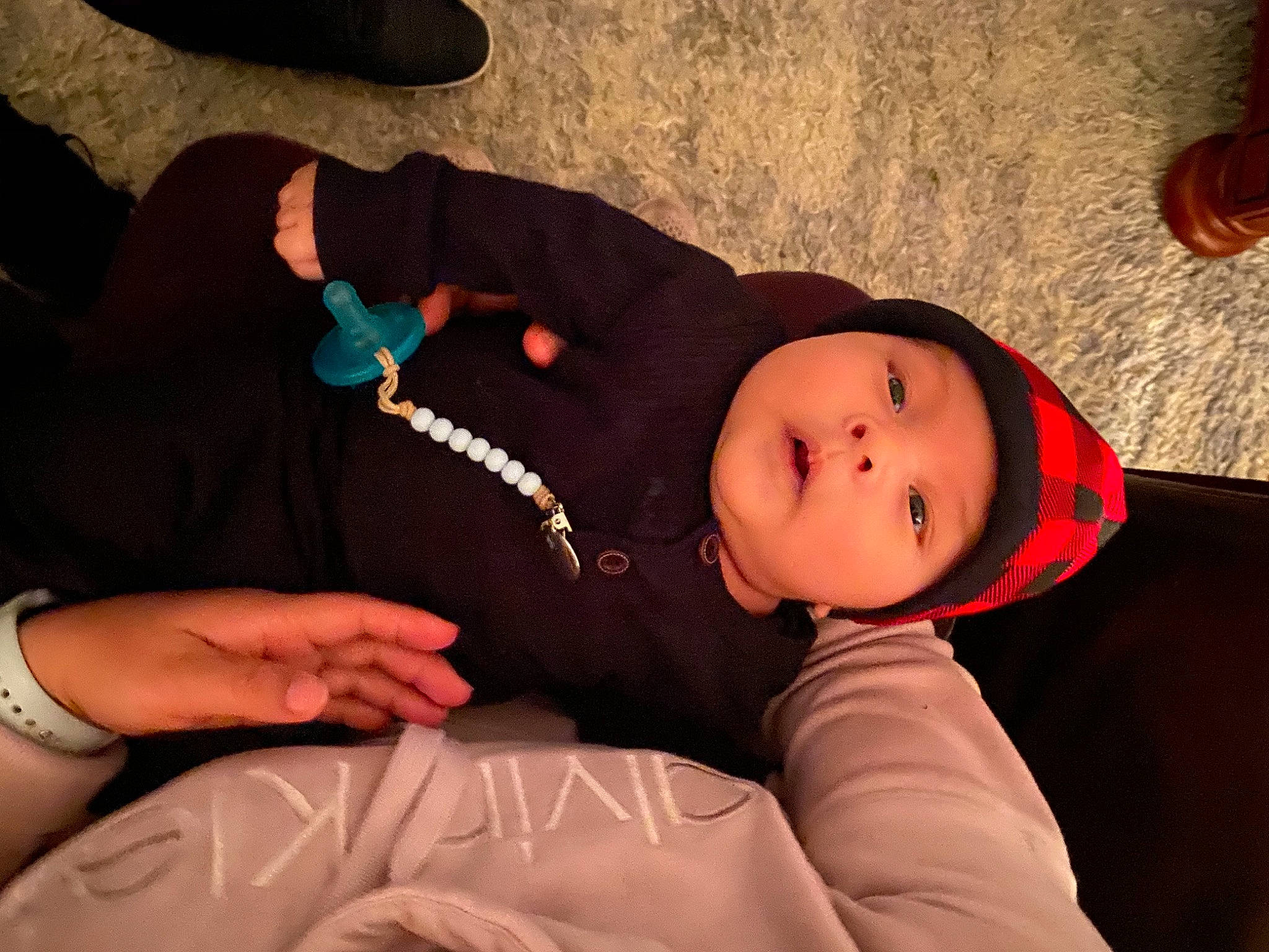 Cristiano is registered to the contest to win money with this photo: baby, baby_toddler_clothing, bracelet, cheek, child, headwear, nail, person, toddler, wrist