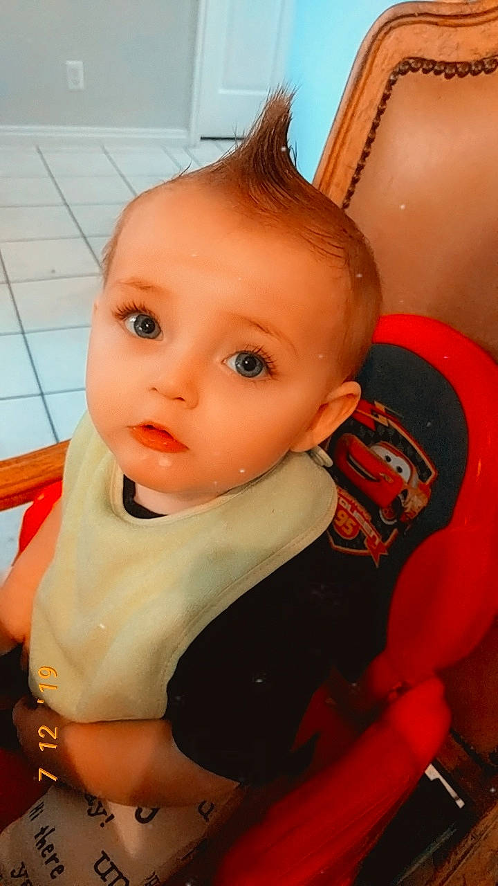 Remington joined the competition — help win amazing prizes! baby, cheek, child, ear, eye, face, forehead, head, lip, mouth, person, skin, toddler