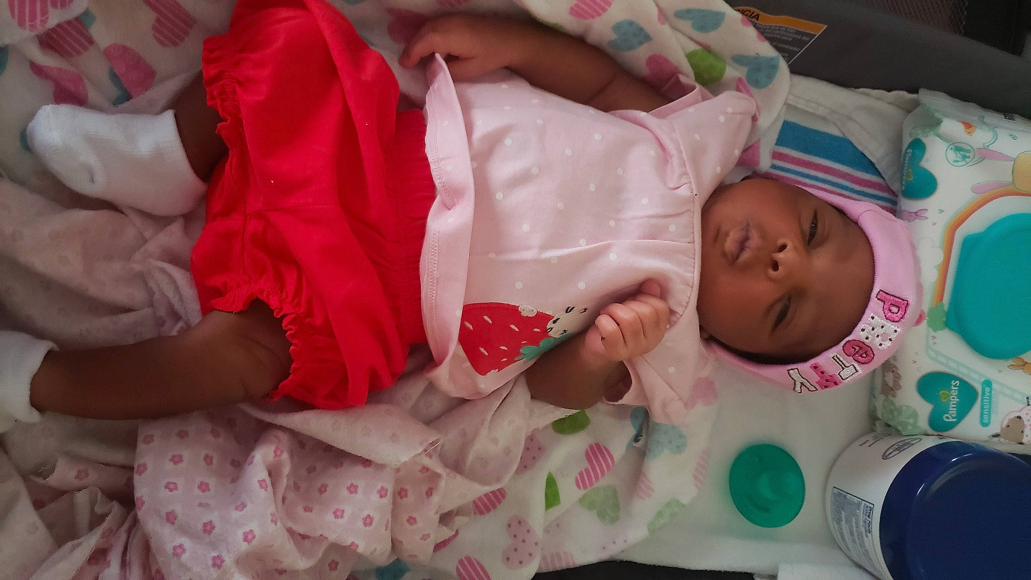 Legaci is registered to the contest to win money with this photo: baby, bedtime, birth, child, headwear, person, sleep, toddler