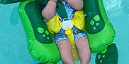 Walker joined the competition — help win amazing prizes! baby, child, pool, water, inflatable, float, turtle, swimming, summer, outdoor, cute, playful, sitting, blue, green, happy, infant, safety, fun, vacation