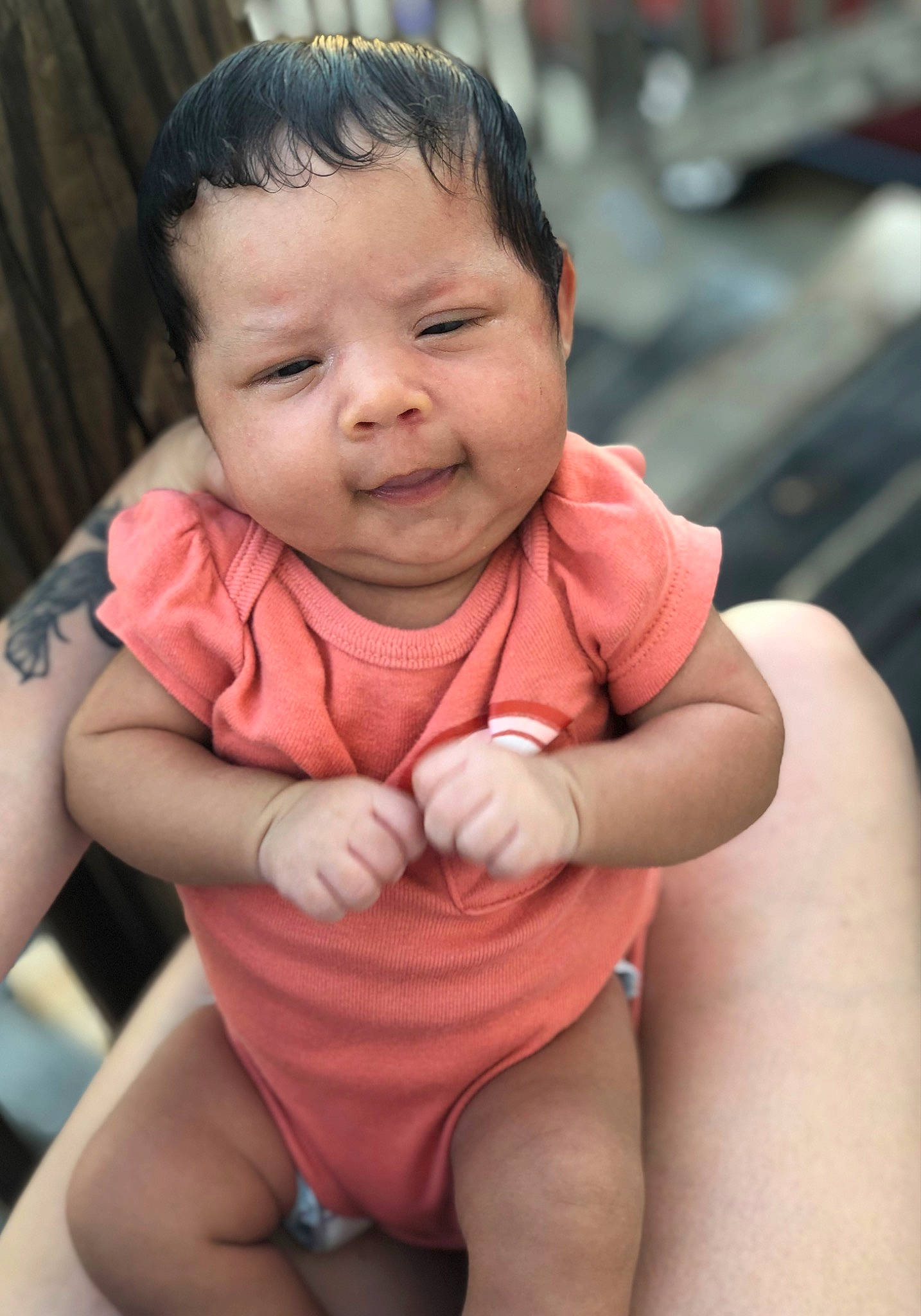 Aubrey joined the competition — help win amazing prizes! baby, baby_toddler_clothing, cheek, ear, eyebrow, eyelash, hand, happy, head, human_body, iris, joint, lip, mouth, muscle, neck, nose, organ, person, skin