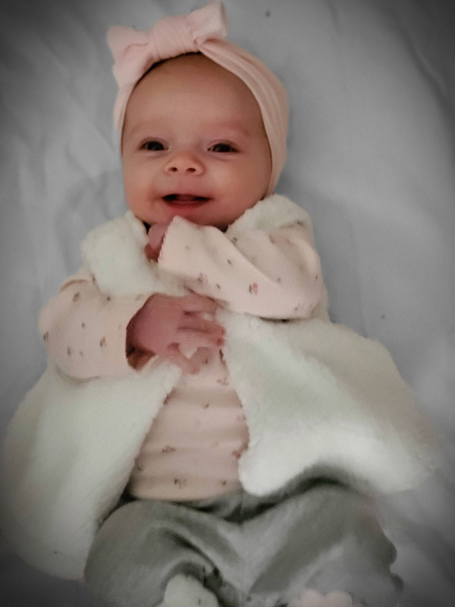 Haevyn joined the competition — help win amazing prizes! baby, cheek, child, face, head, mouth, nose, person, pink, skin, smile, toddler