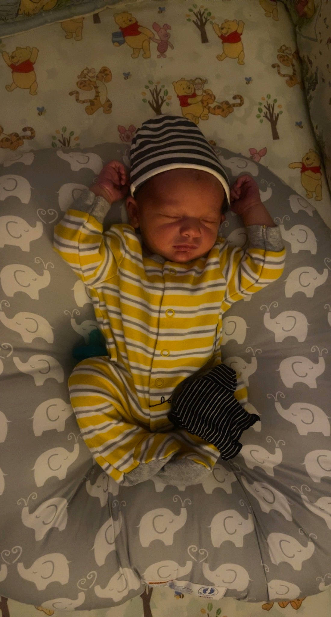 Bailey joined the competition — help win amazing prizes! baby, baby_products, baby_toddler_clothing, cap, child, comfort, flooring, fun, linens, pattern, person, play, room, sitting, sleeve, t_shirt, textile, tints_and_shades, toddler