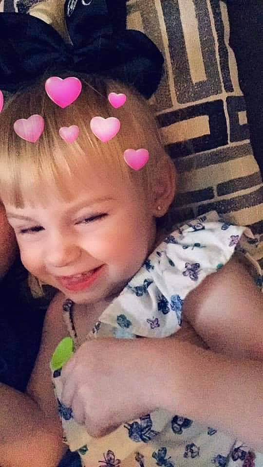 Annalynn joined the competition — help win amazing prizes! baby, cheek, child, ear, hair_accessory, nail, person, pink, play, skin, smile, toddler