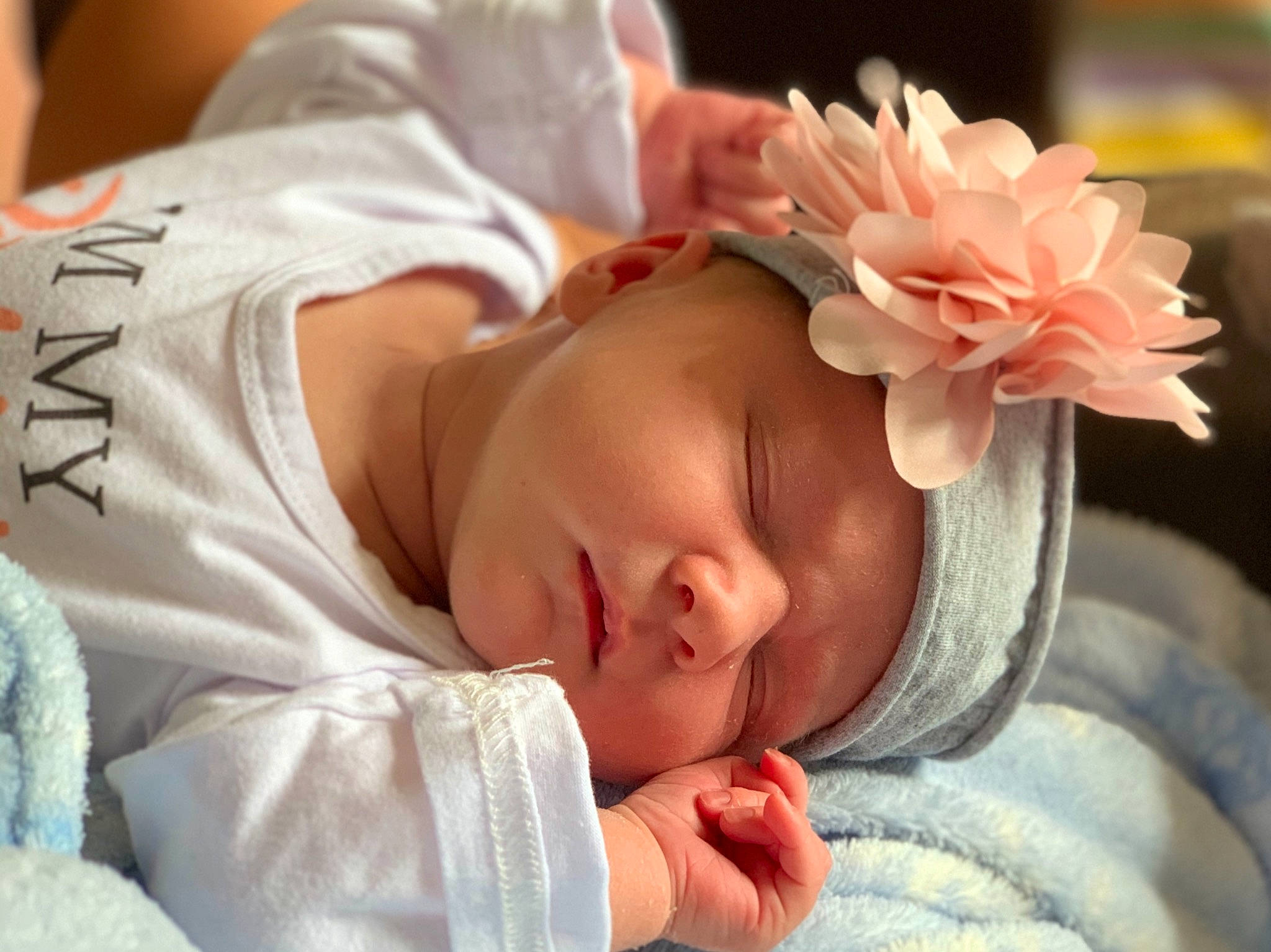 Lacie joined the competition — help win amazing prizes! arm, baby, baby_products, baby_sleeping, baby_toddler_clothing, cheek, child, comfort, ear, finger, gesture, hair_accessory, hand, happy, headgear, headpiece, headwear, nail, person, petal