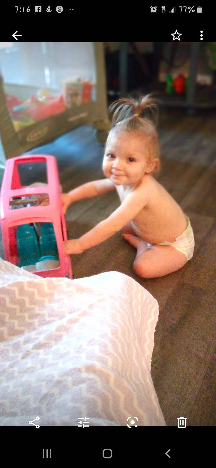 Anastasia Grace  joined the competition — help win amazing prizes! baby, child, electronic_device, joy, person, play, product, sitting, technology, toddler, toy