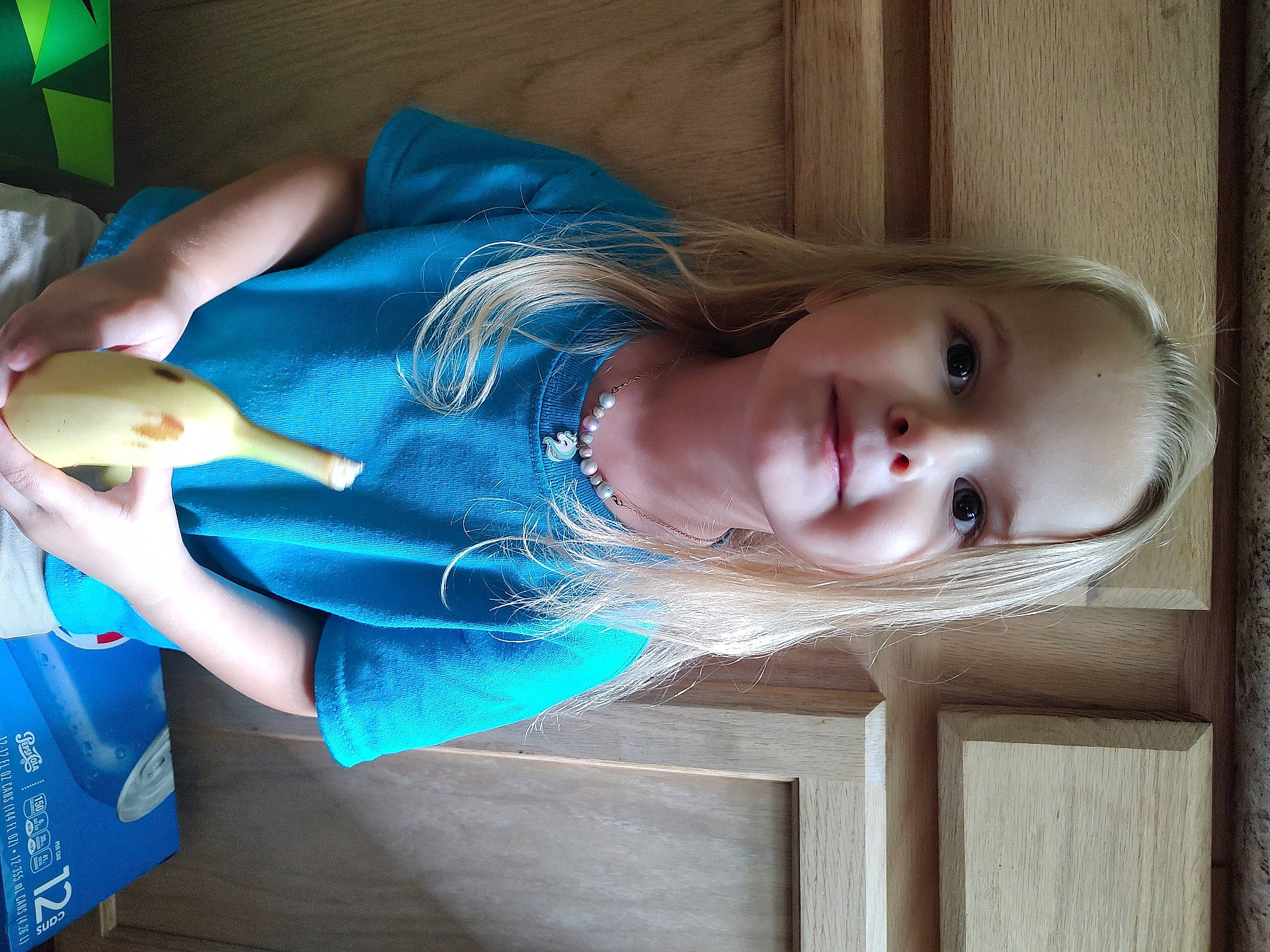 Zoey is registered to the contest to win money with this photo: baby, blond, blue, child, electric_blue, eyelash, fun, happy, joy, person, portrait_photography, room, sitting, skin, smile, toddler, toy, window, wood