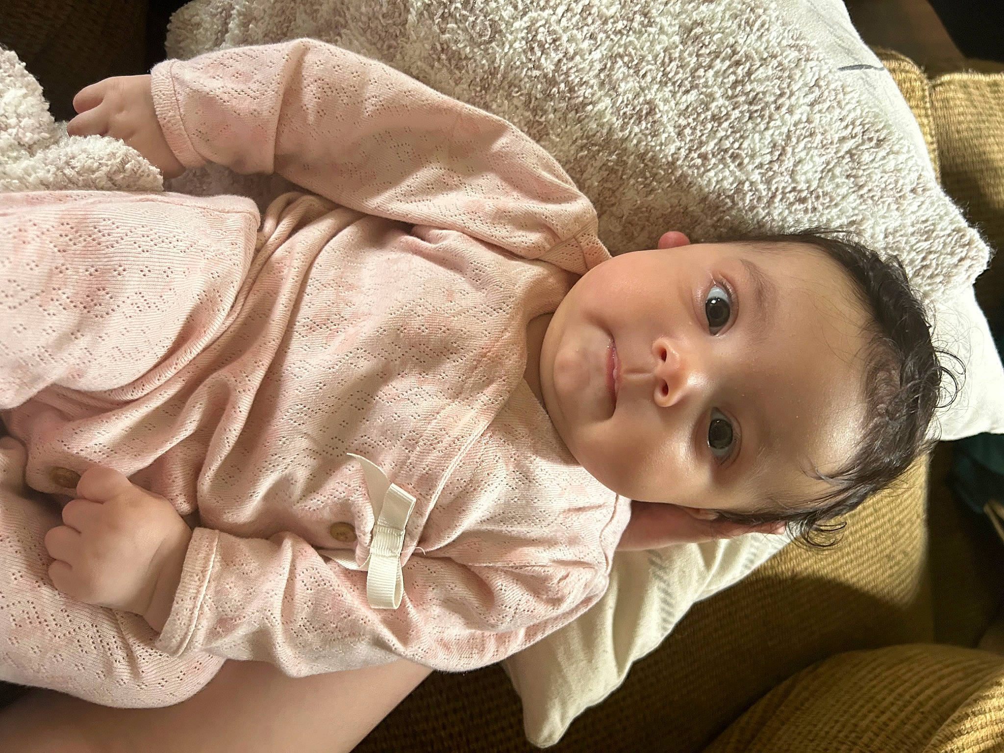 Amara is registered to the contest to win money with this photo: baby, baby_products, baby_safety, baby_sleeping, baby_toddler_clothing, cheek, child, comfort, facial_expression, fur, hat, linens, nose, person, room, skin, sleep, sleeve, textile, toddler