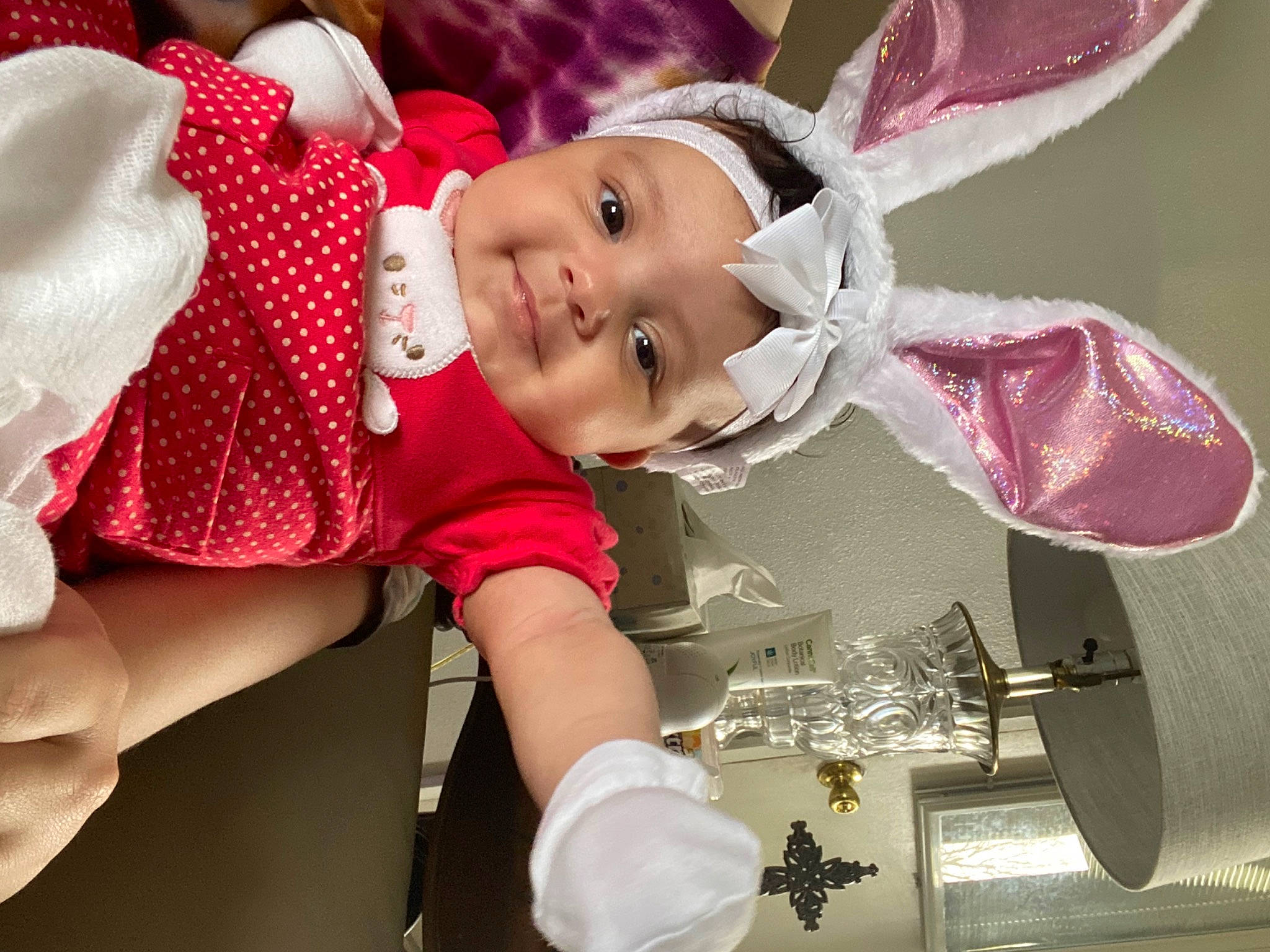 Amara is registered to the contest to win money with this photo: baby, baby_toddler_clothing, child, costume, event, eyelash, fashion_accessory, fun, hair_accessory, happy, headband, headpiece, headwear, magenta, party_supply, pattern, person, pink, sleeve, smile