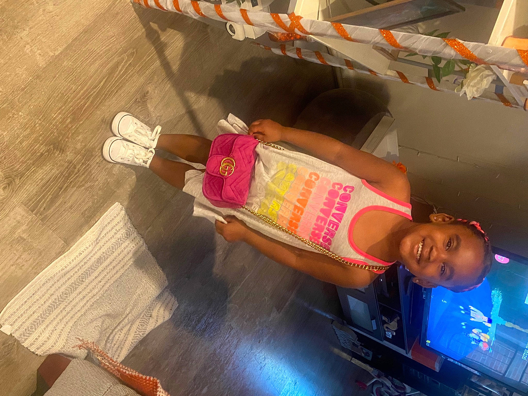 Azuri joined the competition — help win amazing prizes! advertising, box, carton, drink, flooring, fun, hardwood, human_leg, joy, machine, packaging_and_labeling, person, plastic, room, smile, thigh, travel, wood, wood_stain