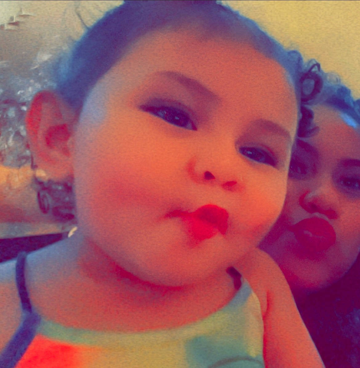 Kaylani is registered to the contest to win money with this photo: baby, black_hair, cheek, chin, cloud, cool, ear, eyebrow, eyelash, forehead, gesture, hairstyle, happy, iris, jaw, lip, mouth, neck, nose, person