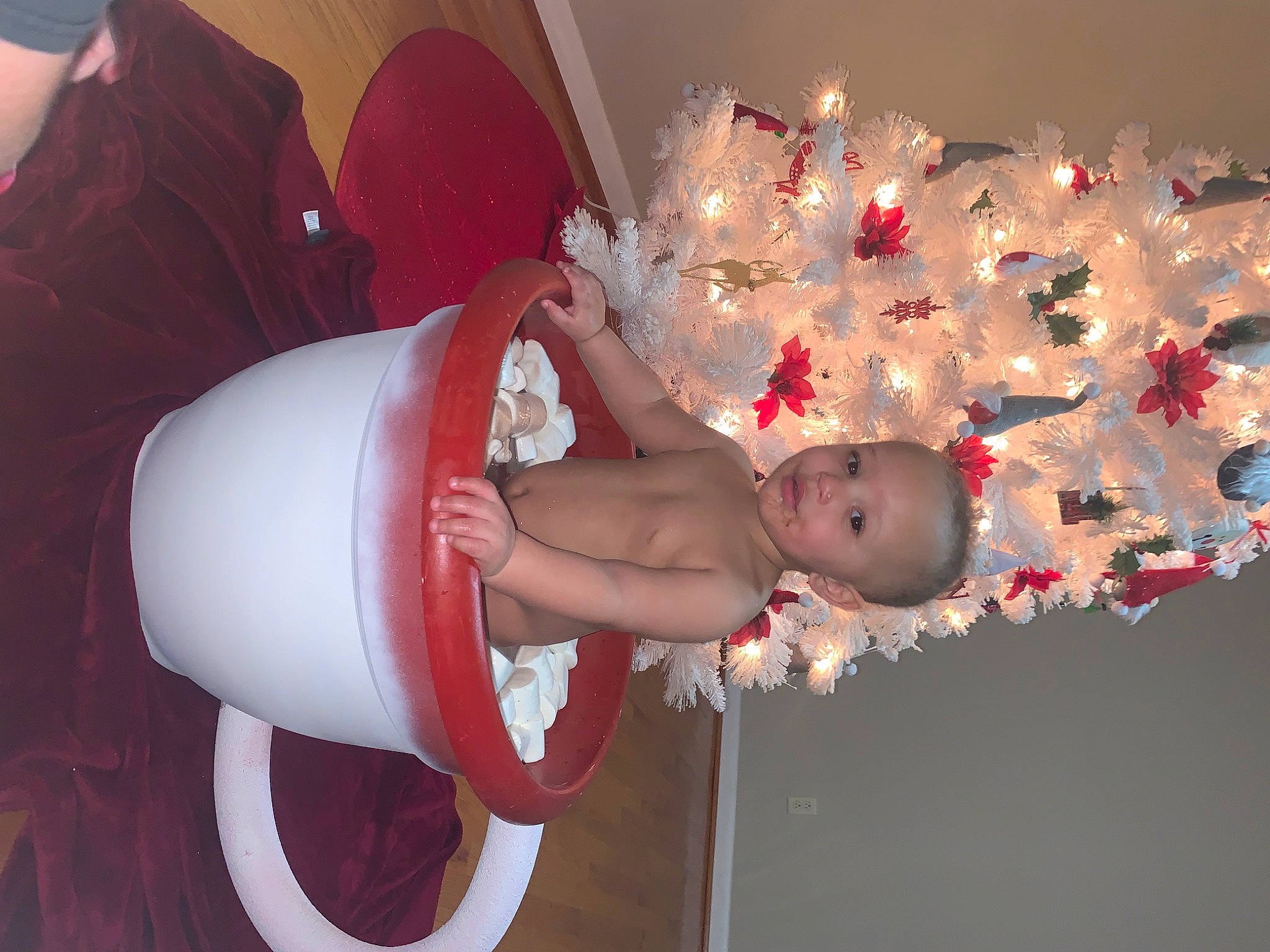 Jaiden is registered to the contest to win money with this photo: arm, baby, baby_toddler_clothing, beauty, chest, drinkware, event, finger, fun, hand, human_body, human_leg, leg, nail, person, pink, red, thigh, toddler, trunk