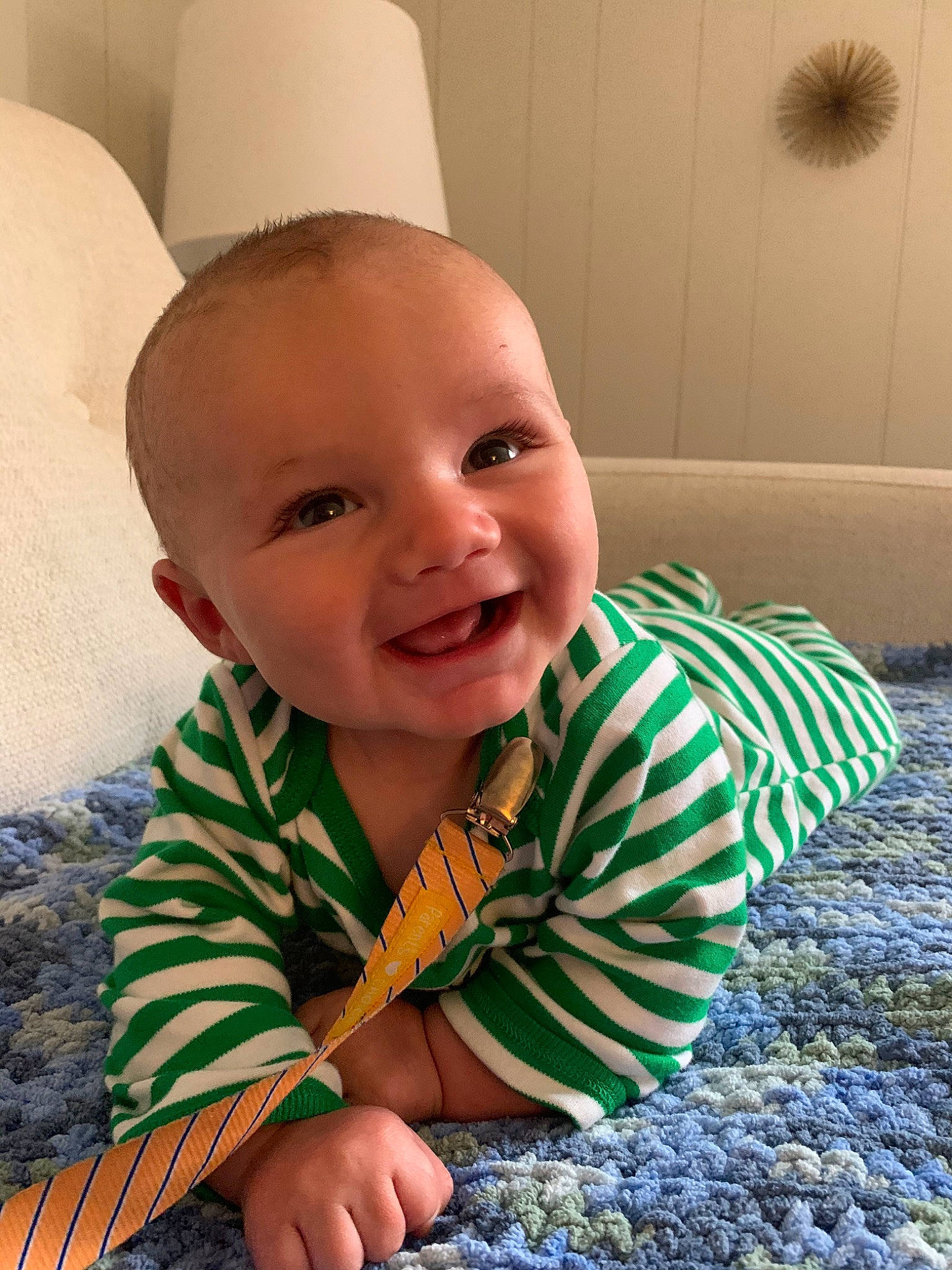 Lukas joined the competition — help win amazing prizes! baby, baby_toddler_clothing, cheek, child, eye, face, facial_expression, finger, head, joy, nose, person, play, sitting, skin, smile, thumb, toddler