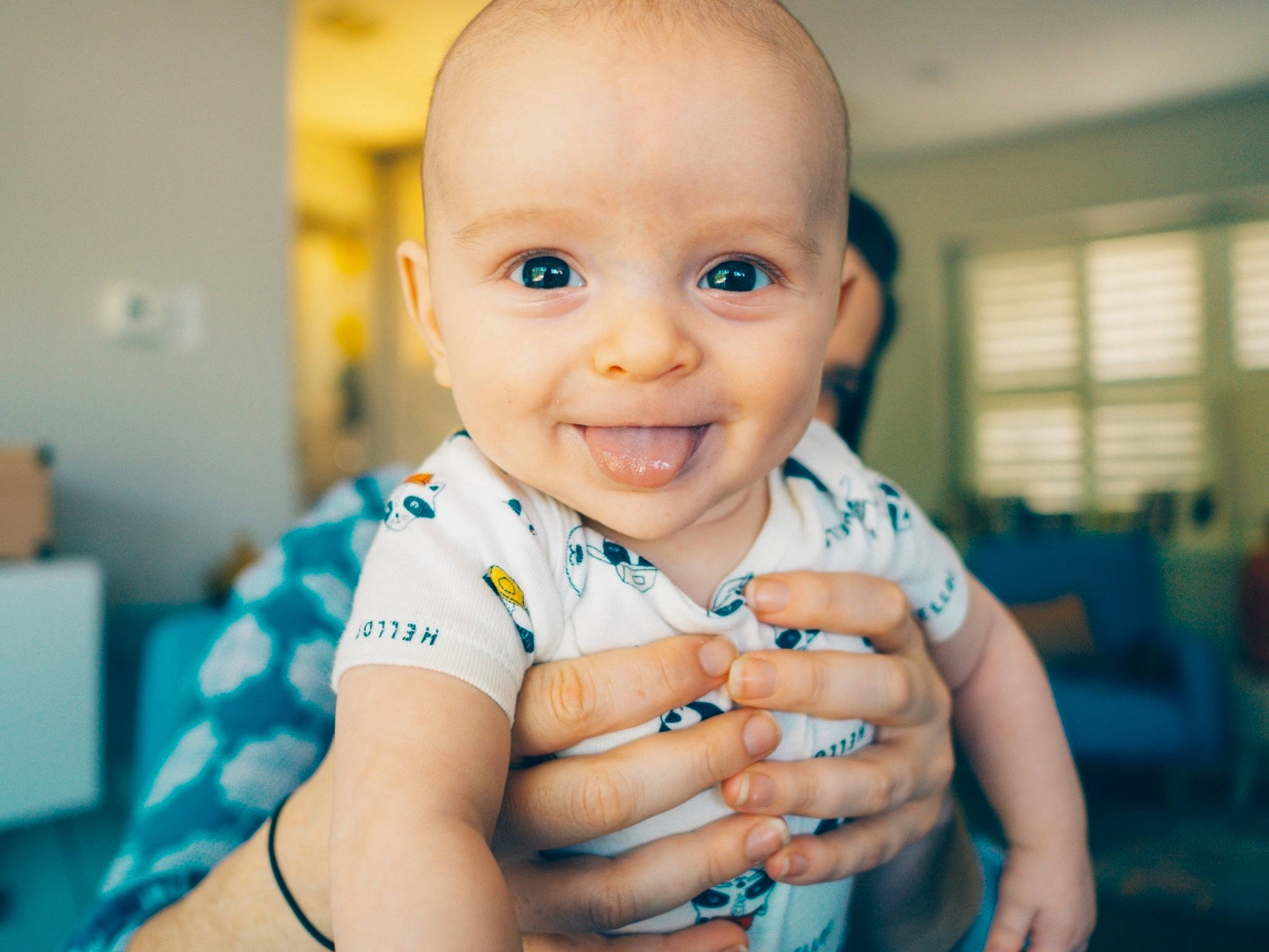 Dash joined the competition — help win amazing prizes! baby, cheek, child, ear, eye, face, facial_expression, finger, fun, hand, happy, head, iris, joy, lip, person, photography, skin, smile, thumb