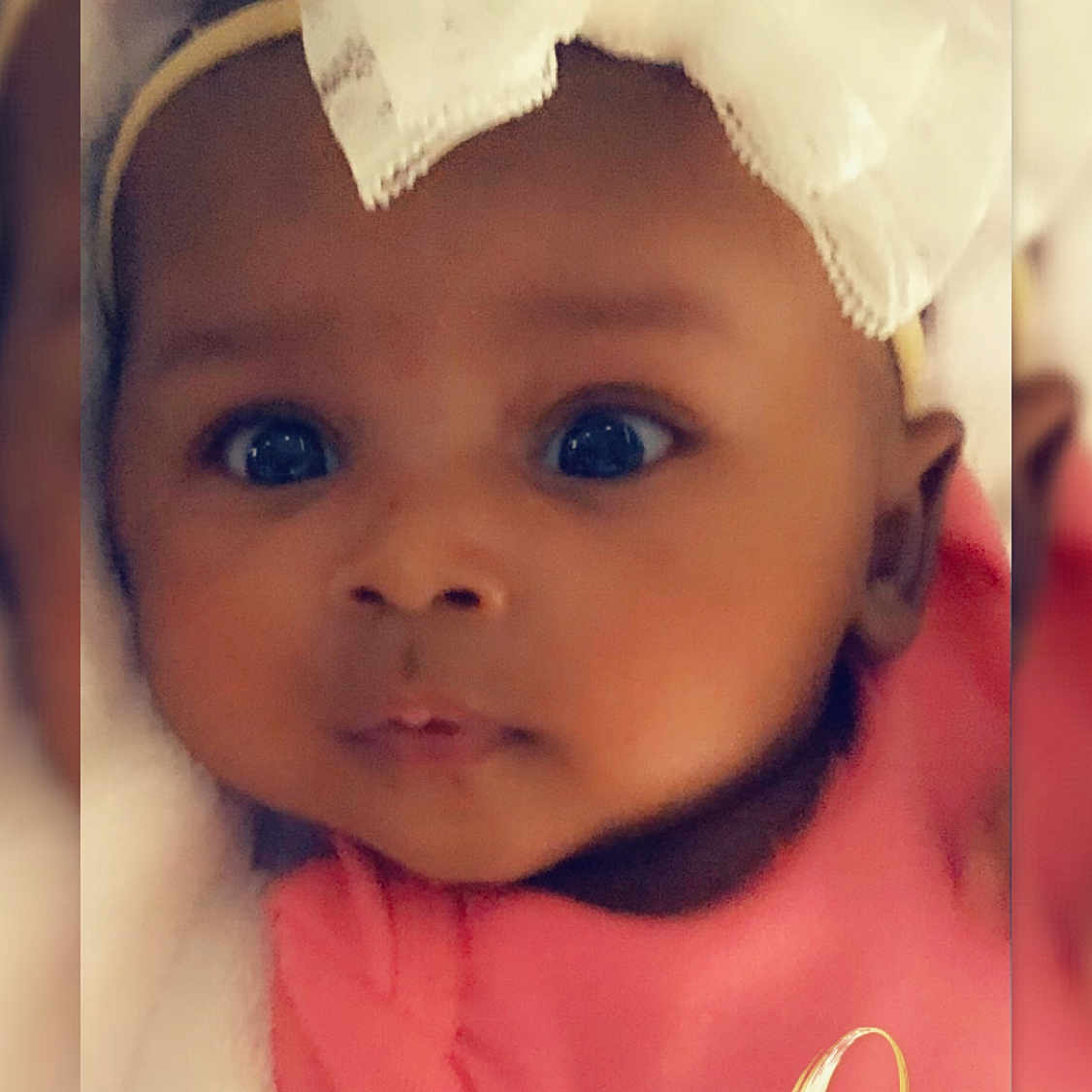 Mahriannah joined the competition — help win amazing prizes! baby, baby_toddler_clothing, cap, cheek, eye, eyebrow, eyelash, face, finger, flash_photography, hairstyle, happy, human, iris, lip, mouth, nose, pink, skin, toddler