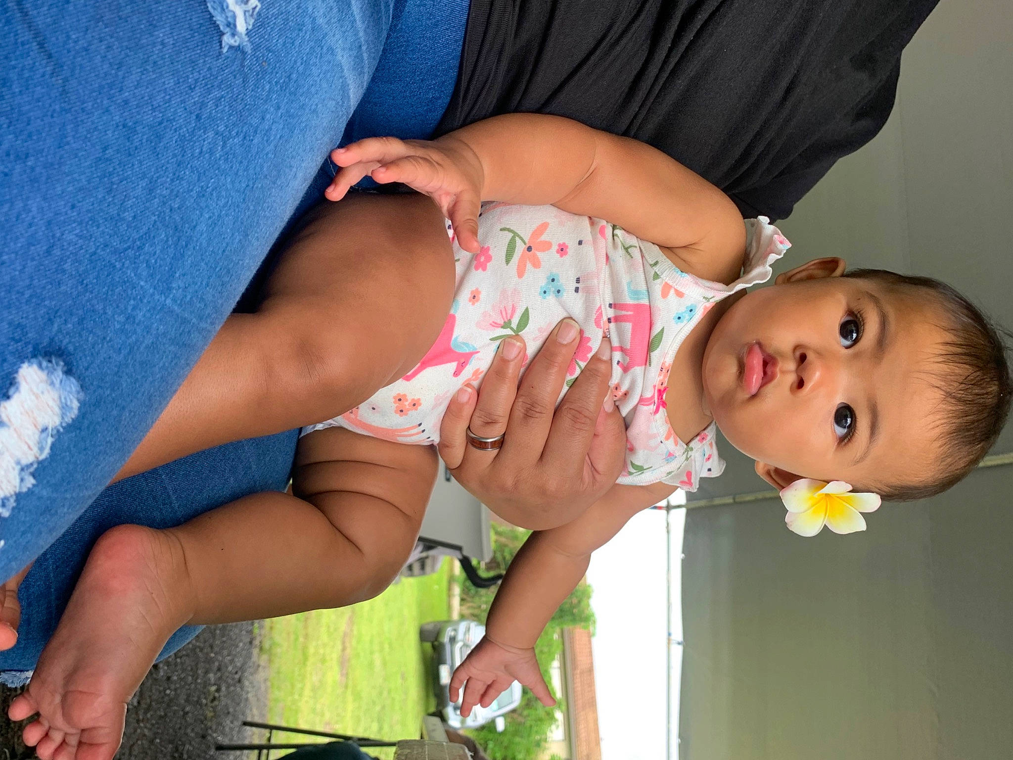 Kalia joined the competition — help win amazing prizes! abdomen, arm, baby, black_hair, child, finger, hand, leg, mouth, person, thigh, toddler, trunk