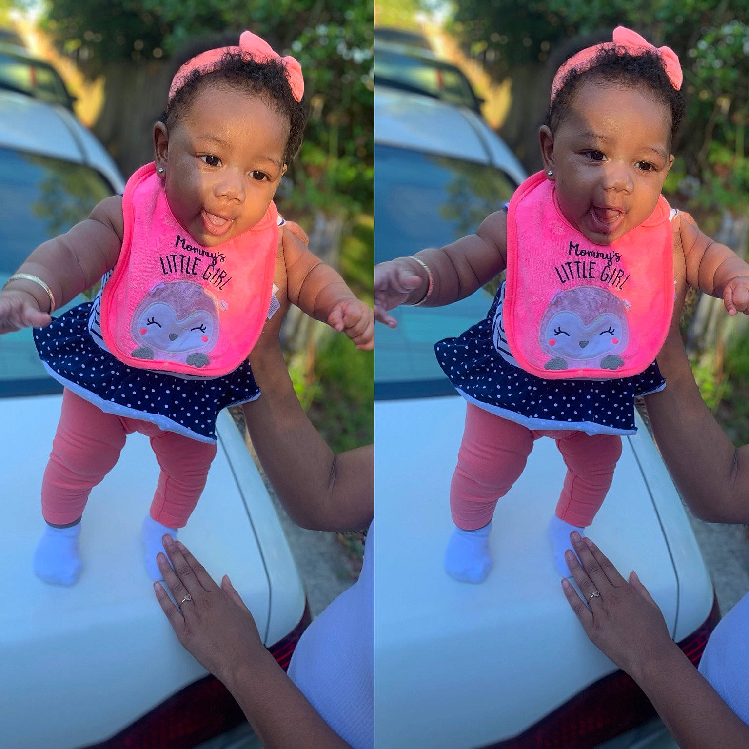 Kenzley joined the competition — help win amazing prizes! baby, baby_products, baby_toddler_clothing, child, costume, person, pink, play, product, recreation, sportswear, toddler