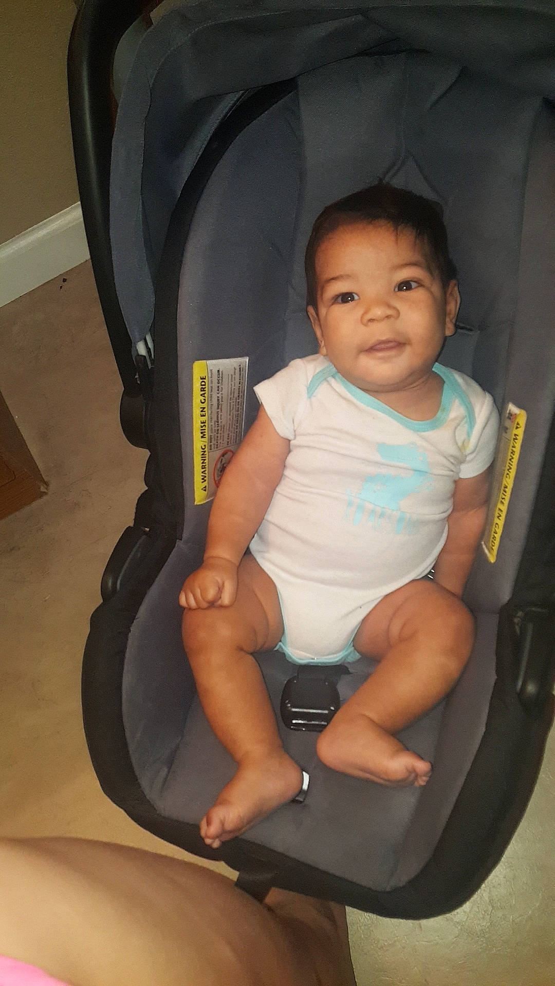 Kymeir joined the competition — help win amazing prizes! baby, baby_carriage, baby_products, car_seat, child, person, product, sitting, toddler