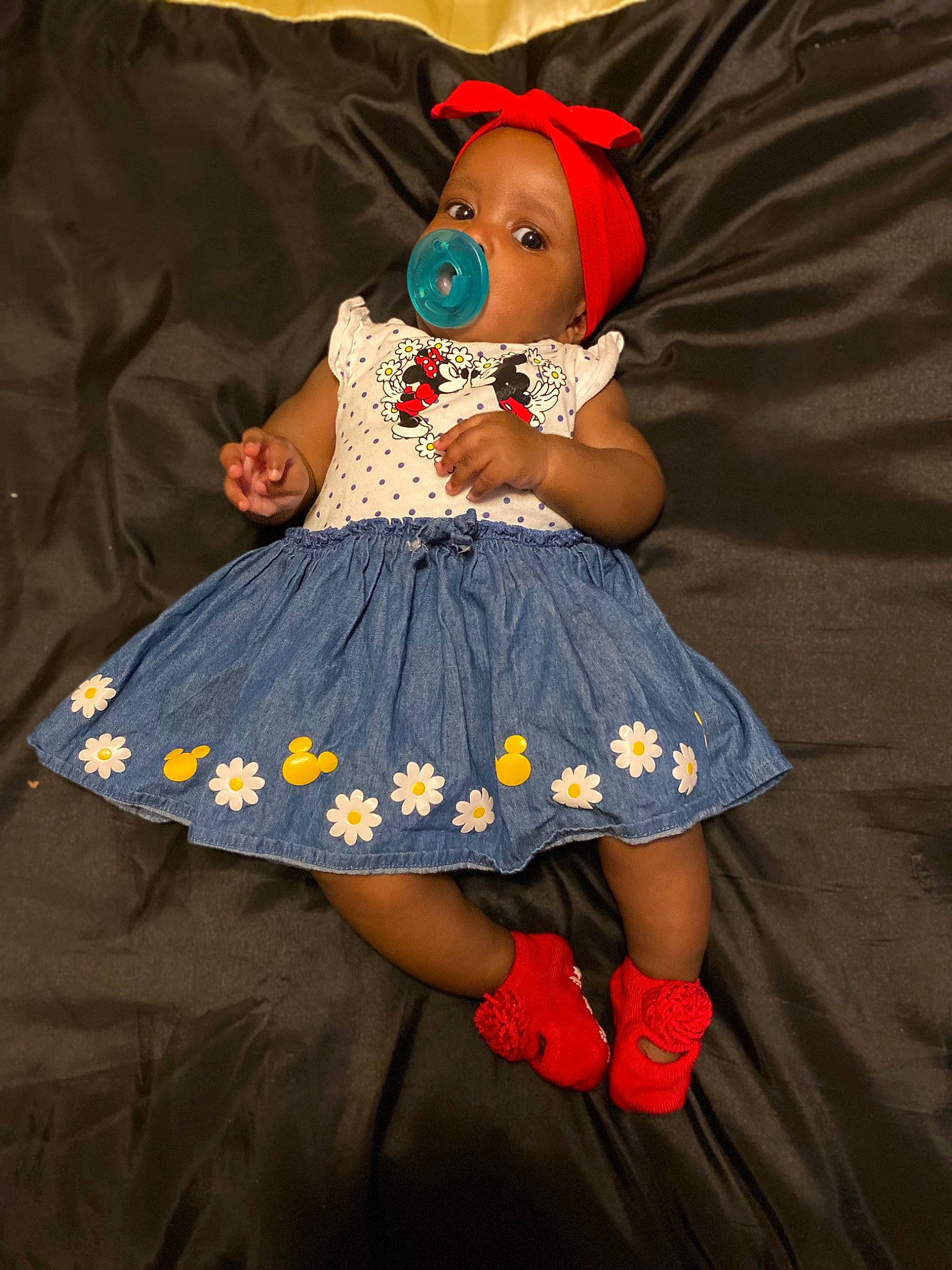 Angelina joined the competition — help win amazing prizes! baby_toddler_clothing, child, costume, costume_hat, day_dress, dress, electric_blue, fashion, fashion_design, formal_wear, headwear, human_leg, magenta, one_piece_garment, orange, pattern, peach, person, pink, ruffle