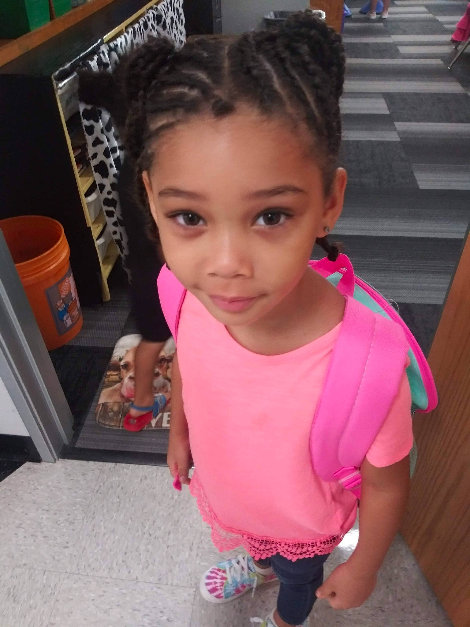 Lilliana joined the competition — help win amazing prizes! cheek, chin, cool, ear, eyebrow, eyelash, facial_expression, fashion, fun, hair, hairstyle, happy, iris, neck, person, pink, shoulder, skin, smile, standing