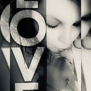 Bark Wahlberg is registered to the contest to win money with this photo: person, dog, kiss, love, black_and_white, monochrome, portrait, close_up, affection, text_overlay, emotional, intimate, face, animal, pet, cuddle, soft_light, vertical_text, tender, human