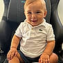 Afonso Rafael participe au concours pour gagner de l'argent avec cette photo : baby, child, smile, white_polo, shorts, white_shoes, gaming_chair, indoor, cute, happy, portrait, sitting, person, face, hand, footwear, young_child, casual_clothing, light_skin, short_hair
