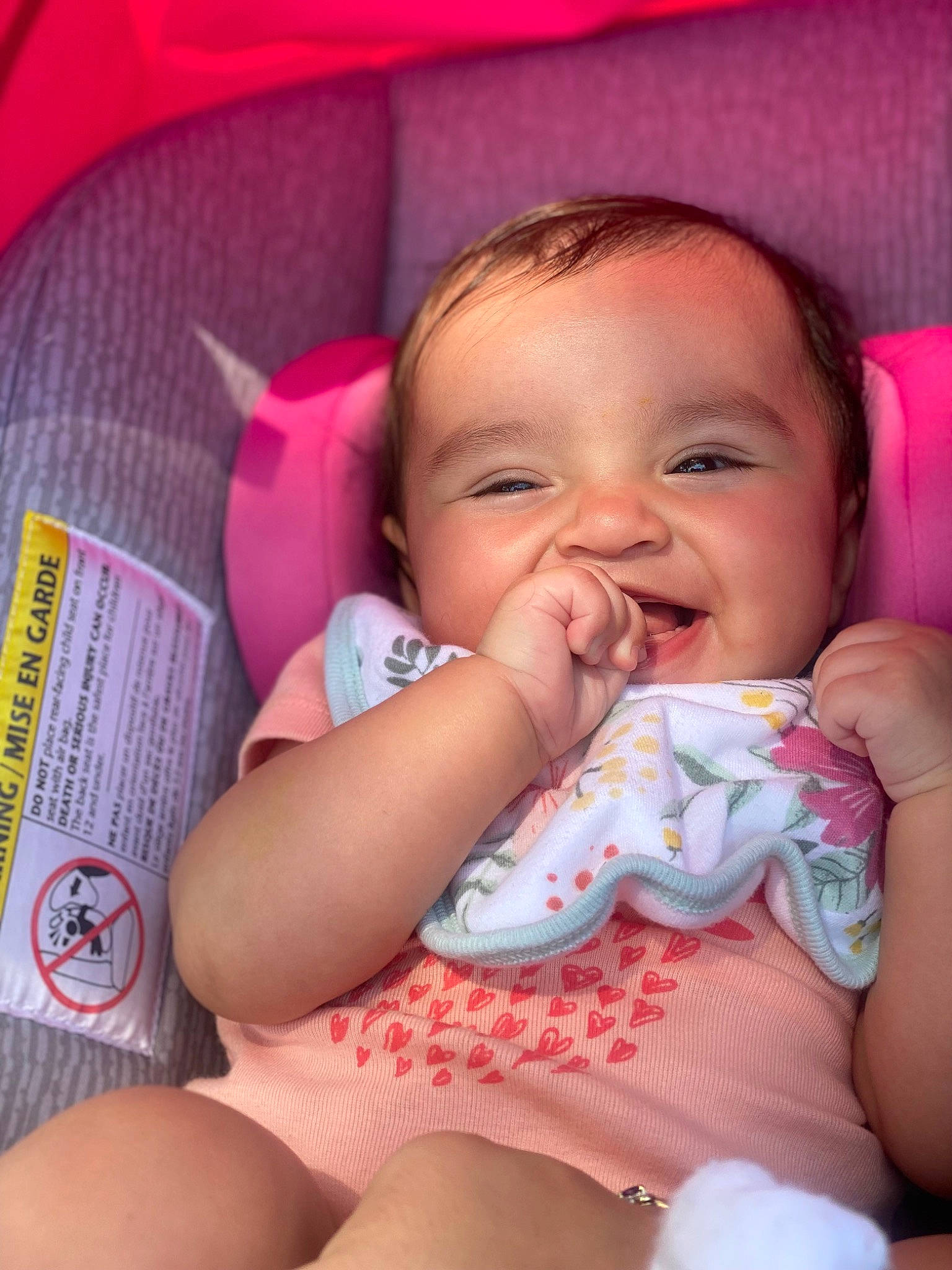 Aliah is registered to the contest to win money with this photo: baby, baby_toddler_clothing, cheek, chin, comfort, eye, eyebrow, facial_expression, hair, human, human_body, iris, lip, mouth, nose, organ, person, product, skin, smile