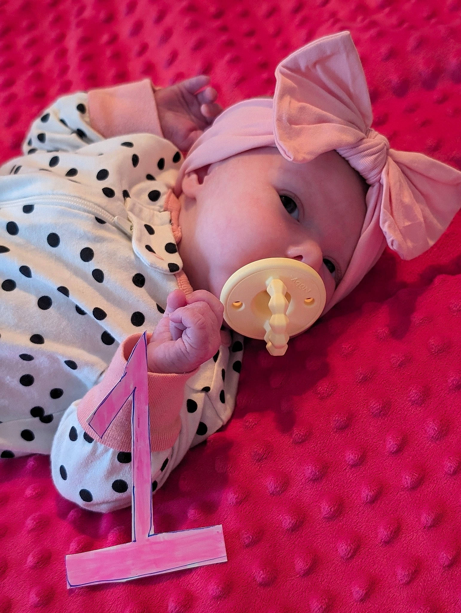 Mallory is registered to the contest to win money with this photo: art, baby_products, baby_toddler_clothing, baby_toys, carmine, creative_arts, doll, domestic_pig, dress, fashion_accessory, fawn, magenta, pattern, peach, person, pink, polka_dot, sleeve, toy