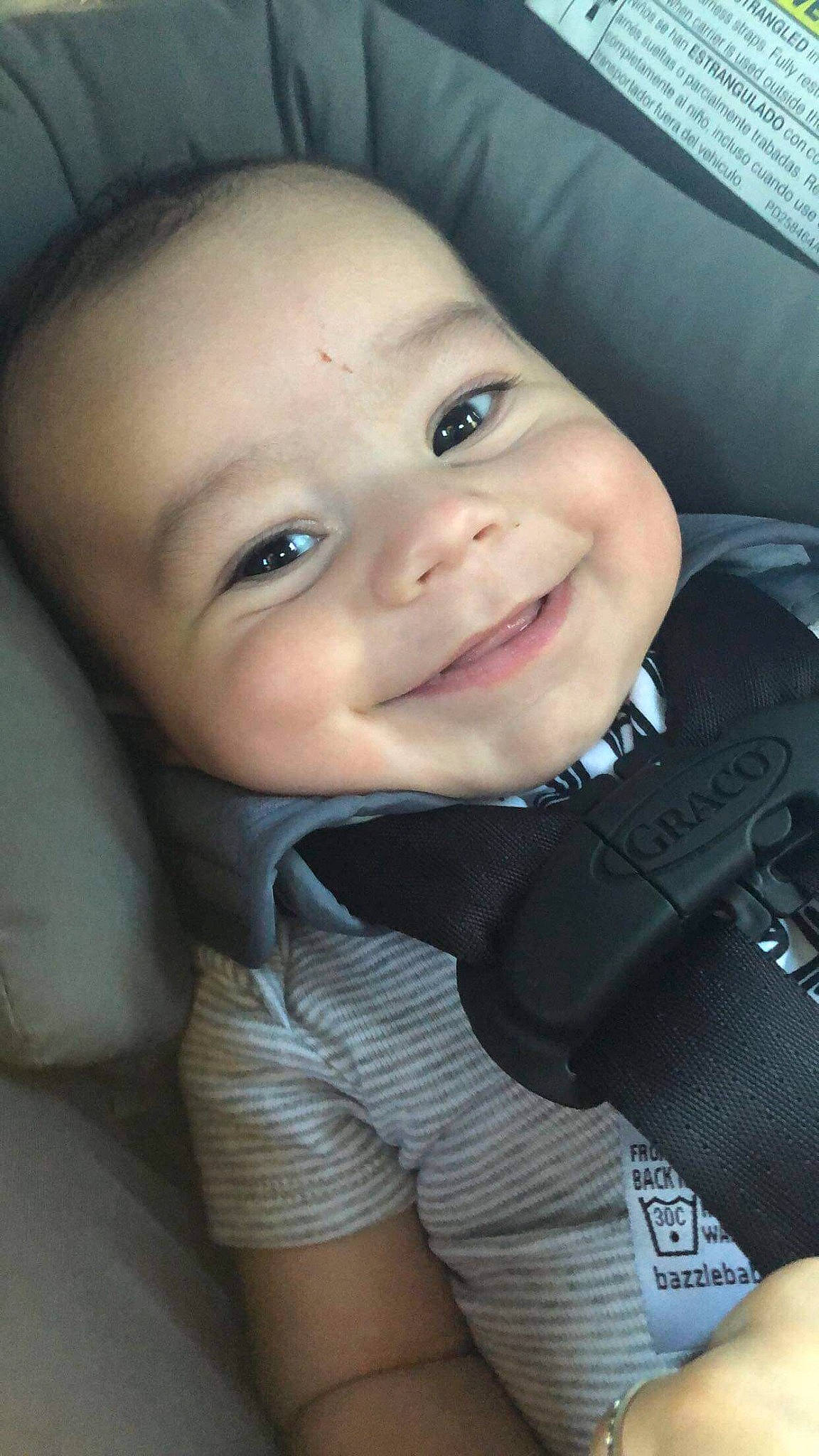 Jiovanni joined the competition — help win amazing prizes! baby, car_seat, cheek, child, chin, eye, eyebrow, face, head, joy, lip, nose, person, photography, product, skin, smile, toddler