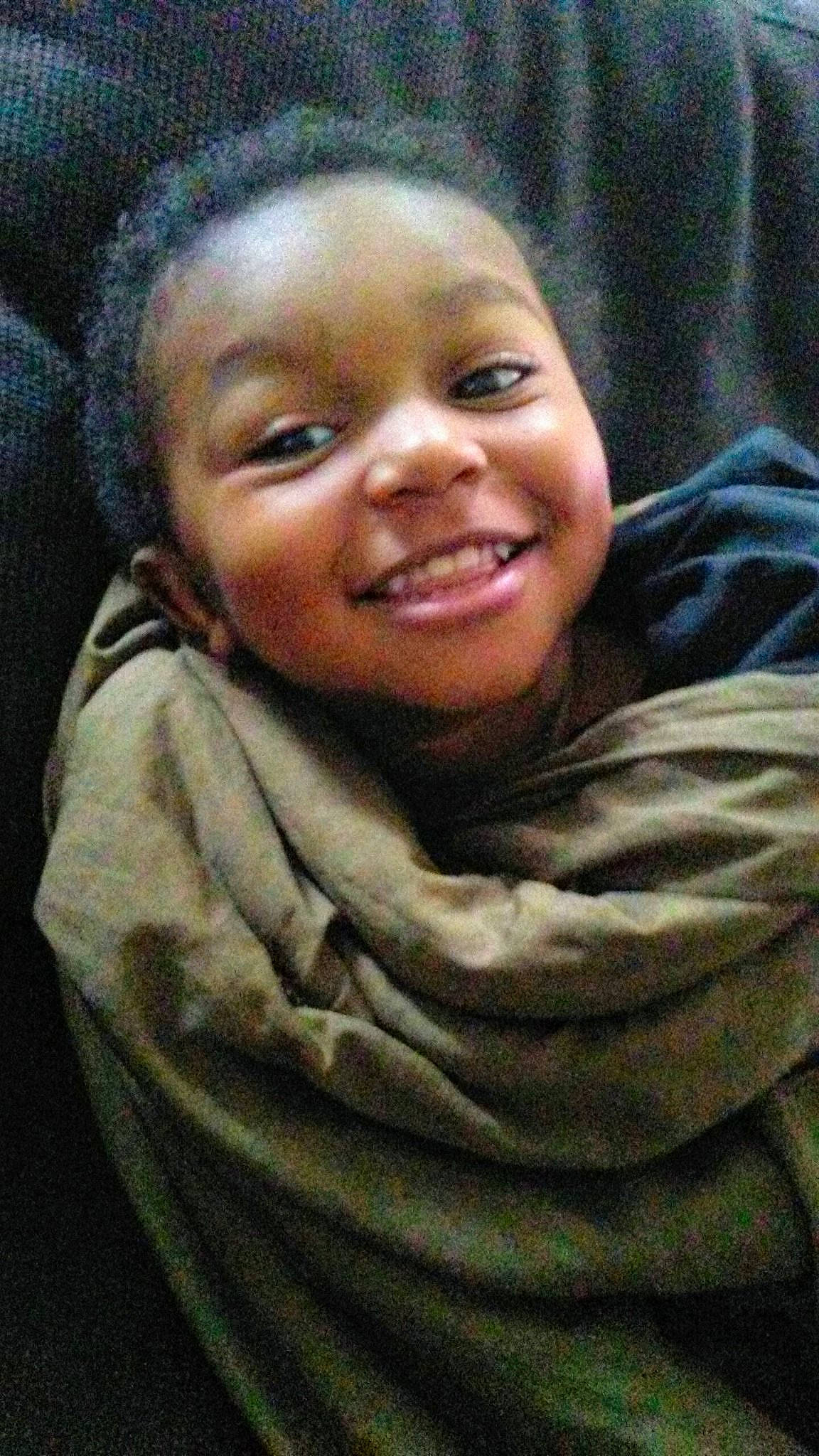 Tyshawn is registered to the contest to win money with this photo: baby, cheek, child, chin, eyebrow, face, facial_expression, forehead, head, joy, lip, mouth, nose, person, portrait, portrait_photography, skin, smile, toddler