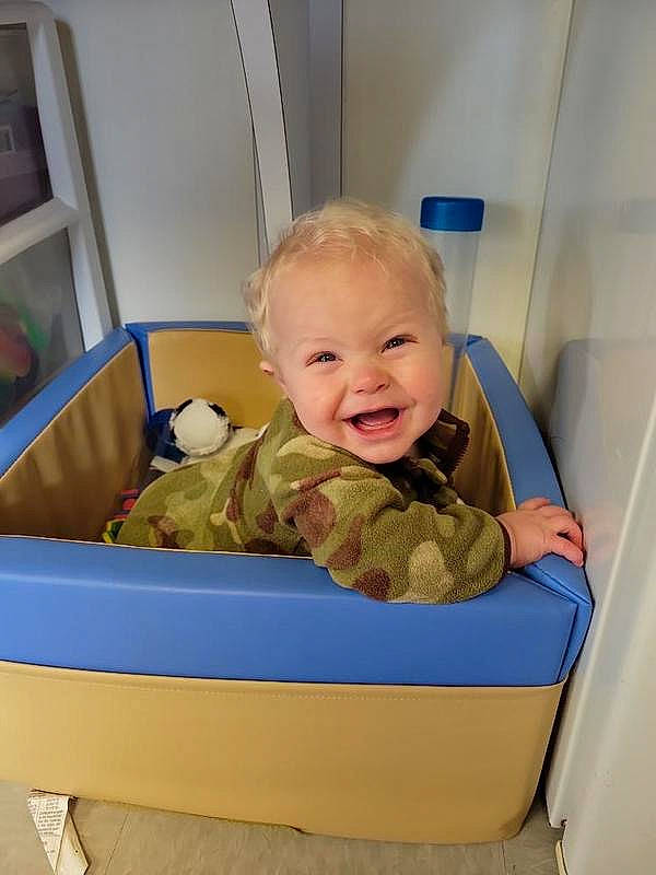 Sawyer is registered to the contest to win money with this photo: arm, baby, baby_laughing, baby_products, baby_safety, baby_toddler_clothing, baby_toys, child, comfort, flooring, fun, happy, head, infant_bed, leisure, person, room, sitting, smile, toddler