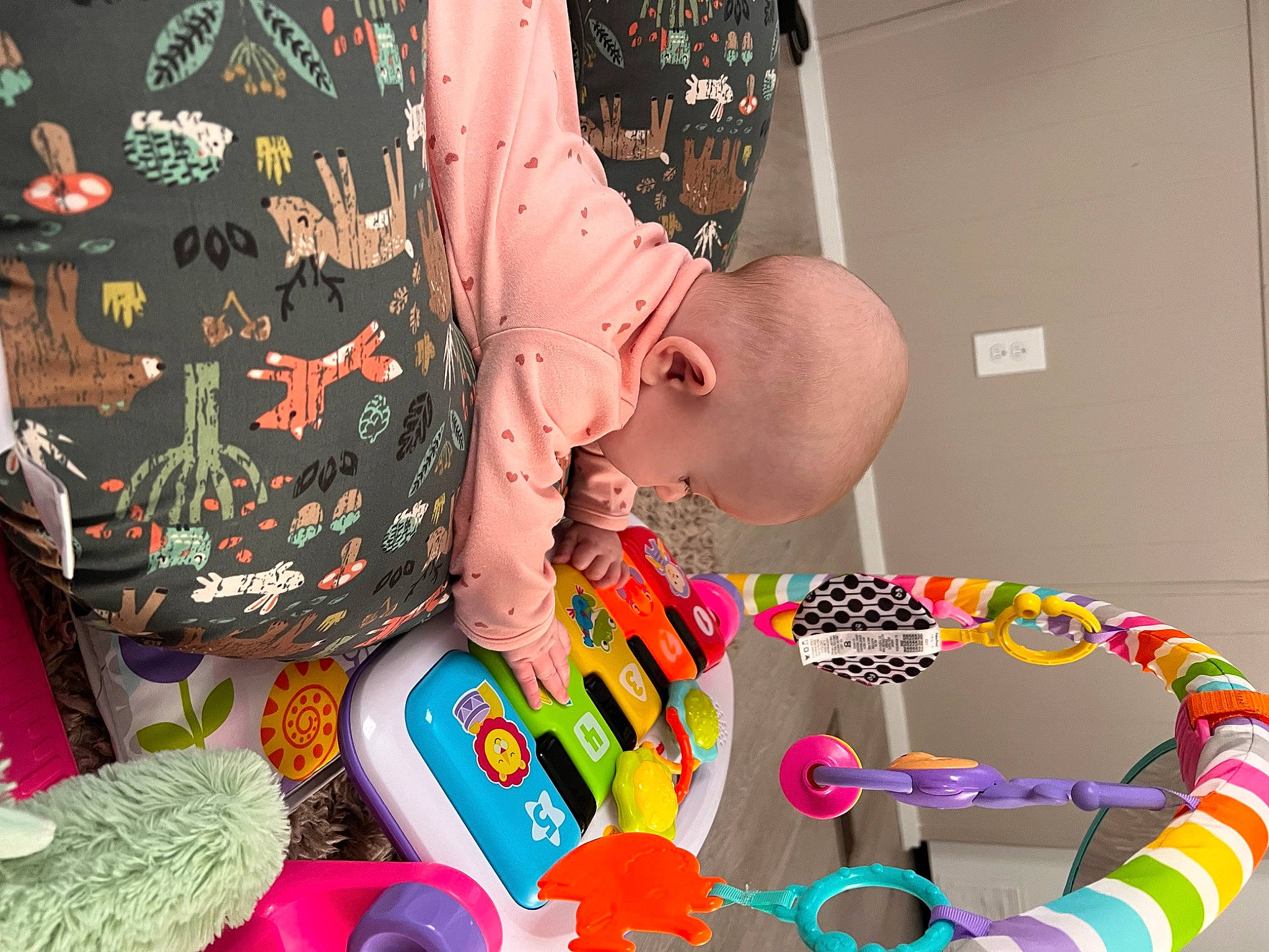 Annalise joined the competition — help win amazing prizes! art, baby, baby_products, baby_toys, child, event, fun, happy, party_supply, pattern, peach, person, play, room, sitting, stuffed_toy, toddler, toy, visual_arts