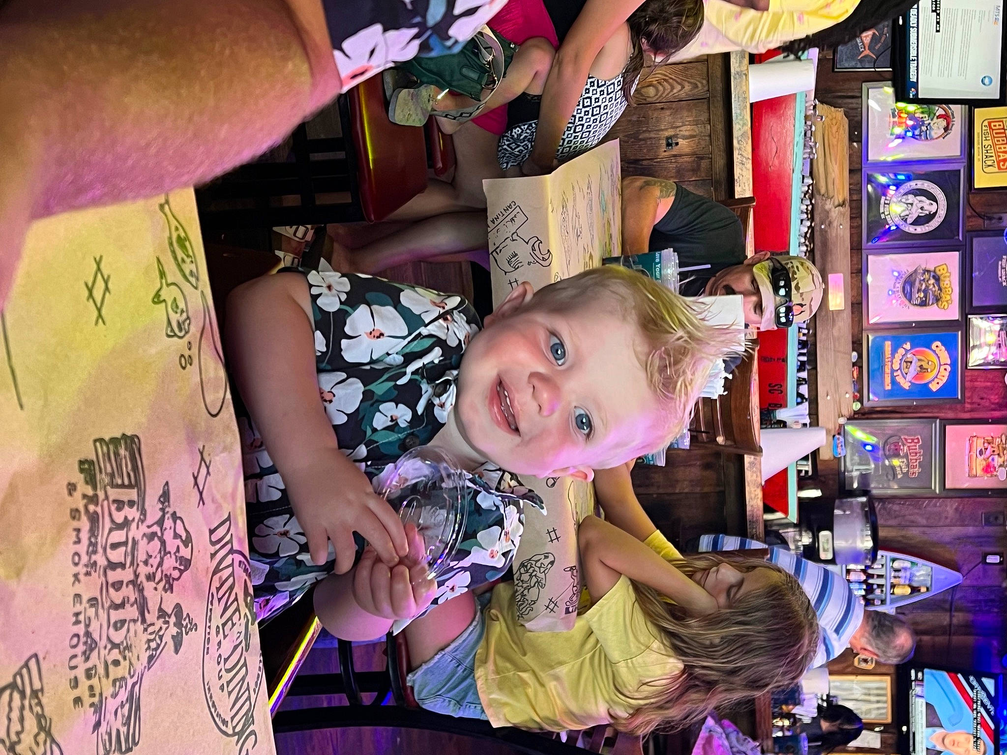 Axel is registered to the contest to win money with this photo: art, child, collection, event, eyewear, fashion_accessory, fun, happy, headwear, joy, magenta, pattern, person, pink, purple, room, smile, t_shirt, toddler, violet