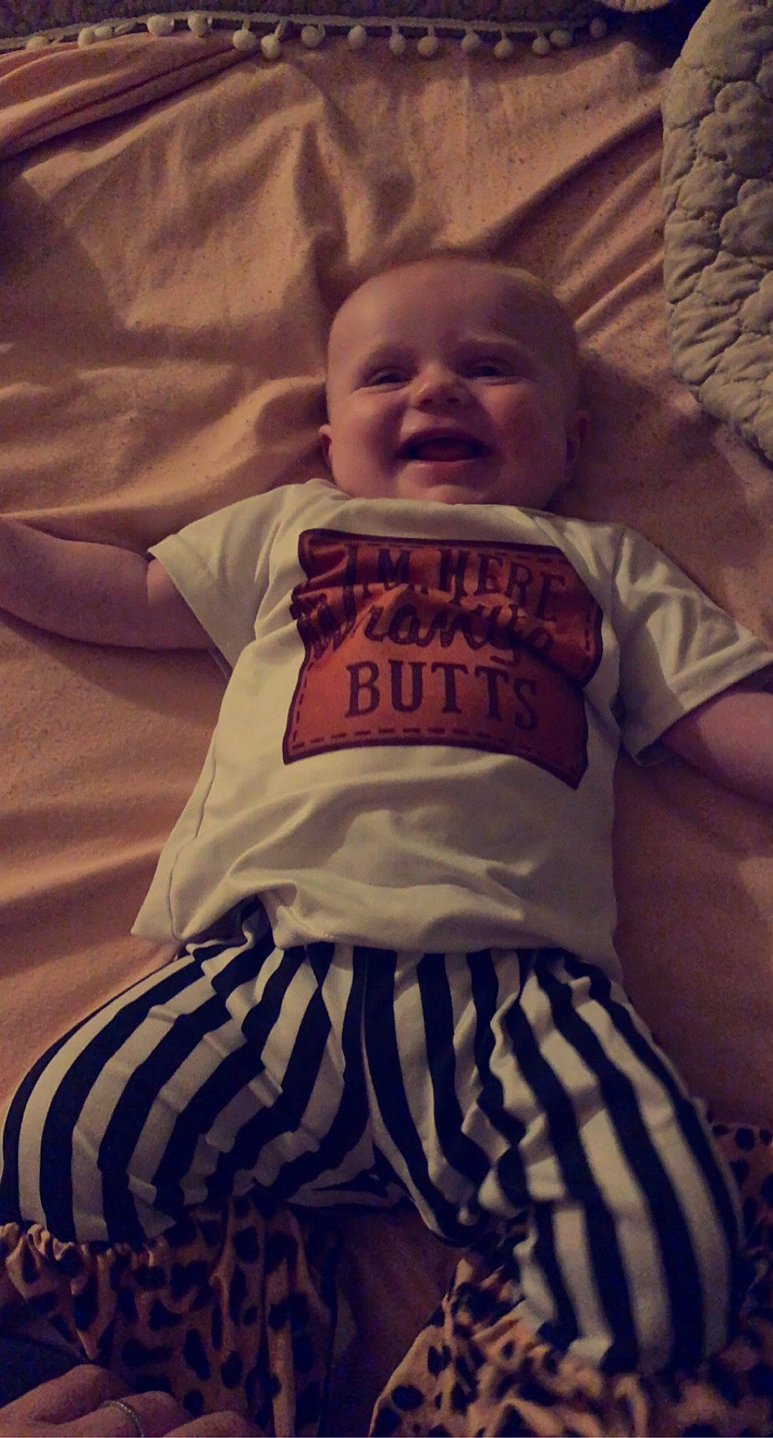 Bexley is registered to the contest to win money with this photo: baby, baby_toddler_clothing, cloud, comfort, eye, eyebrow, hair, hand, happy, head, human, human_body, iris, mammal, mouth, person, skin, sleeve, smile, t_shirt