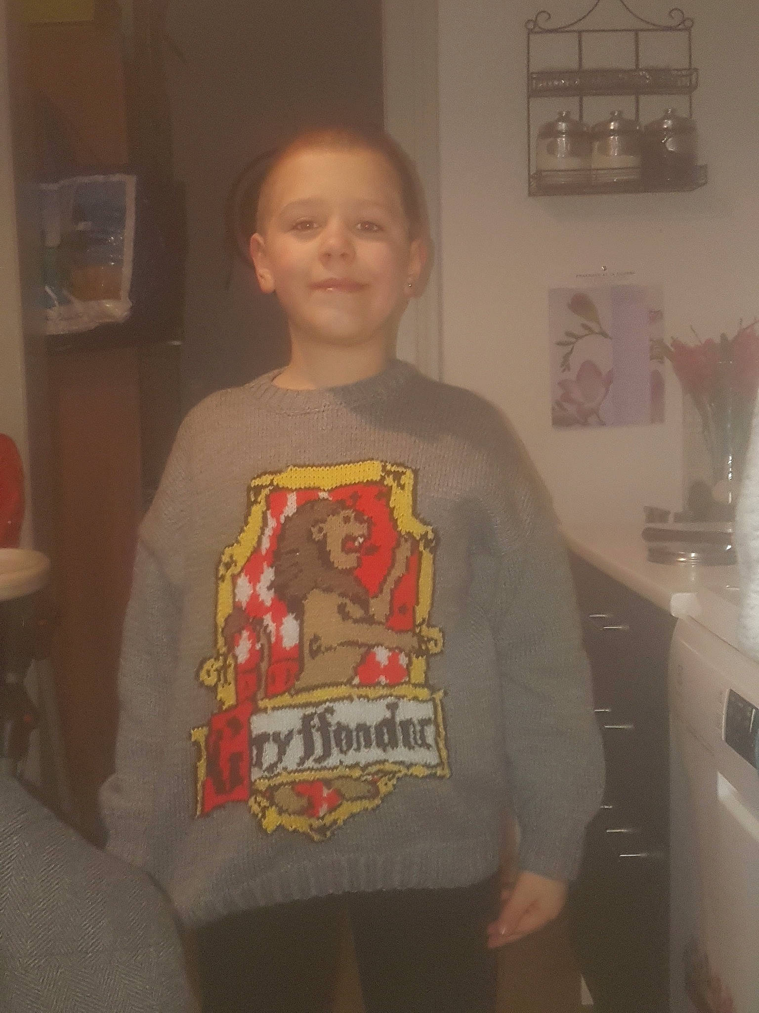 Noa participe au concours pour gagner de l'argent avec cette photo : active_shirt, cabinetry, cheek, child, eye, flooring, fun, joy, lighting_accessory, person, room, sleeve, smile, standing, t_shirt, toddler, top