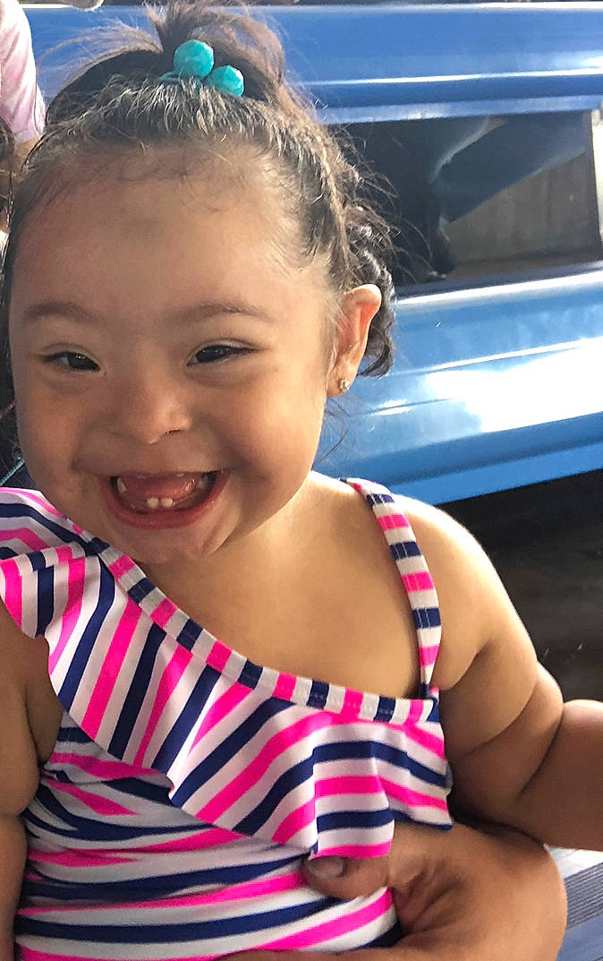 Leana joined the competition — help win amazing prizes! cheek, child, ear, face, fun, hair, hair_accessory, happy, head, joy, neck, nose, person, skin, smile, summer, toddler, vacation