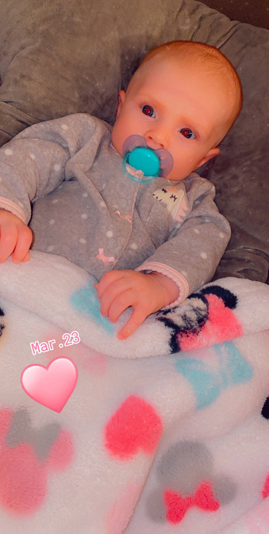Skylynn is registered to the contest to win money with this photo: baby, baby_toys, cheek, child, person, pink, skin, stuffed_toy, toddler, toy