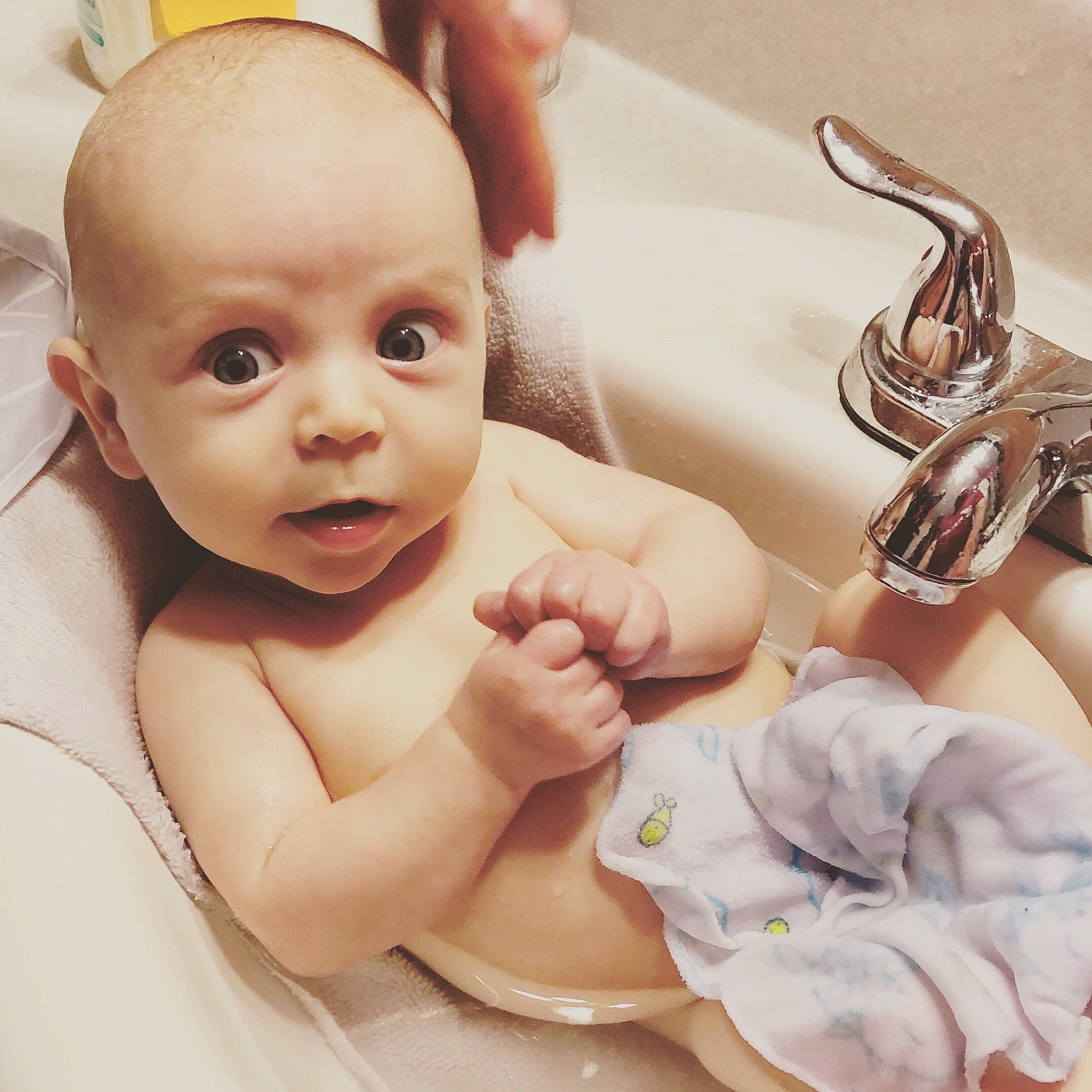 Cole joined the competition — help win amazing prizes! baby, baby_bathing, bathing, birth, cheek, child, ear, eye, face, finger, forehead, hand, happy, leg, nose, person, product, skin, smile, toddler