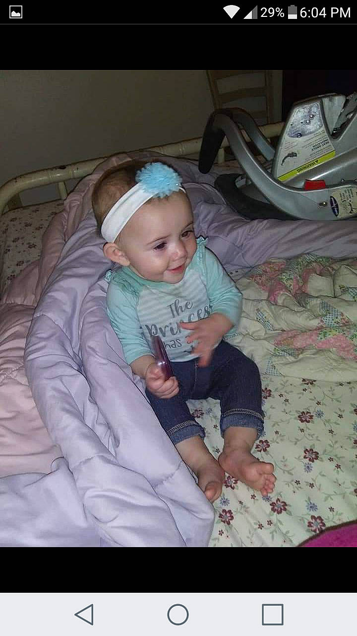 Nyla is registered to the contest to win money with this photo: baby, child, person, sitting, skin, smile, toddler