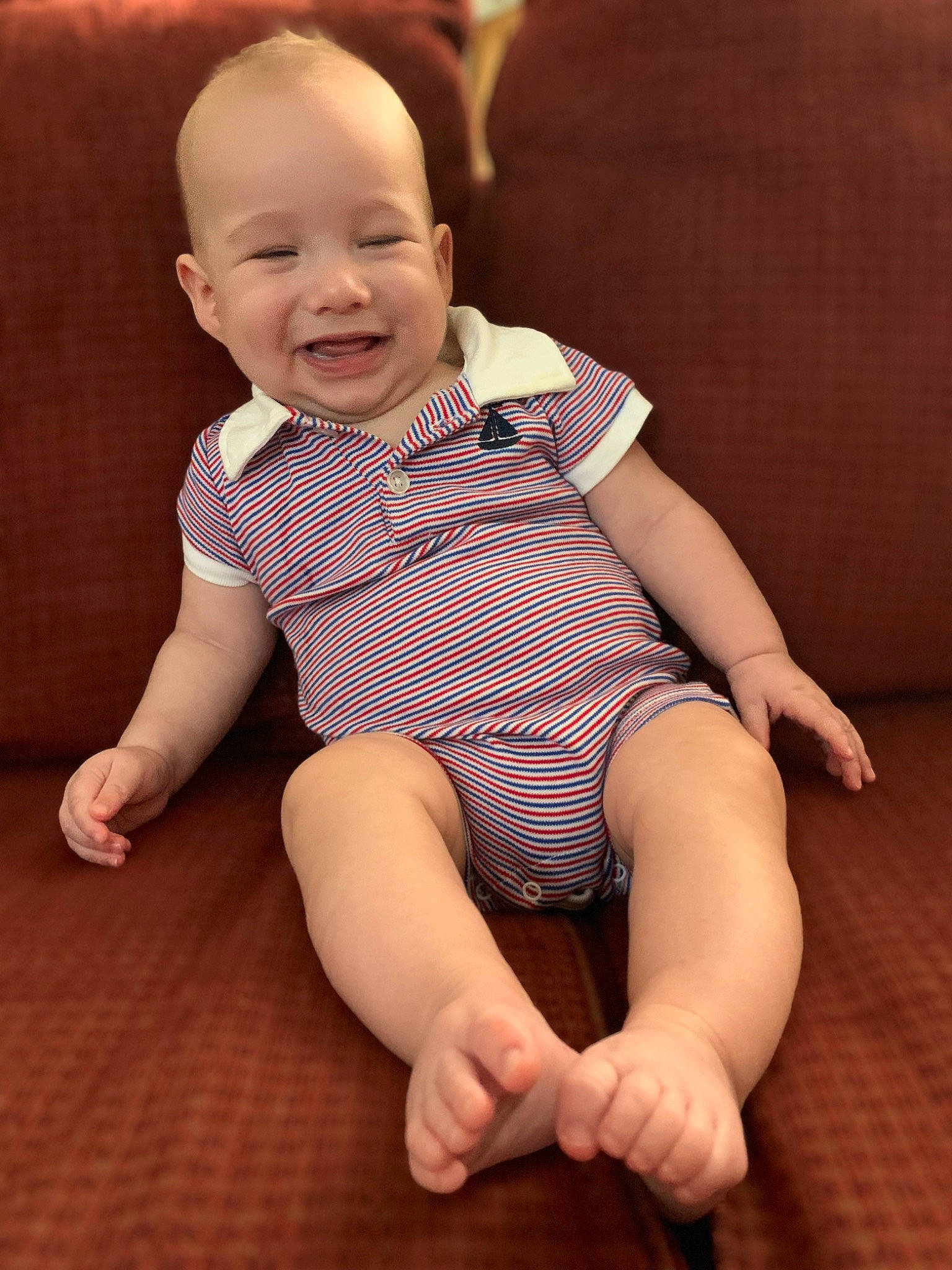 Dexter joined the competition — help win amazing prizes! baby, baby_toddler_clothing, cheek, chin, comfort, face, head, human_body, iris, joint, joy, knee, leg, neck, person, shoulder, skin, sleeve, smile, stomach