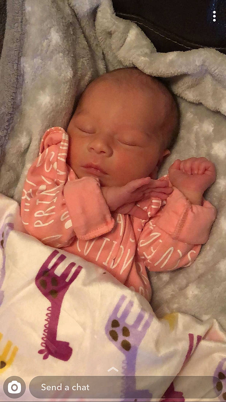 Arya joined the competition — help win amazing prizes! baby, bedtime, birth, cheek, child, eye, face, finger, hand, head, lip, mouth, nap, nose, person, pink, product, skin, sleep, textile