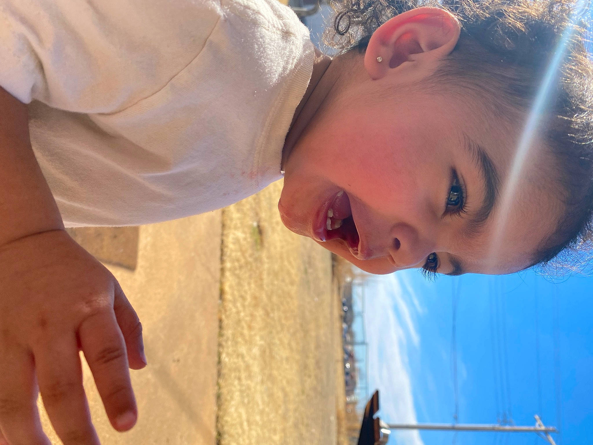 Asa is registered to the contest to win money with this photo: azure, chin, eyebrow, eyelash, flash_photography, gesture, happy, human, joint, lip, mouth, neck, nose, organ, person, shoulder, skin, sky, smile, sunlight