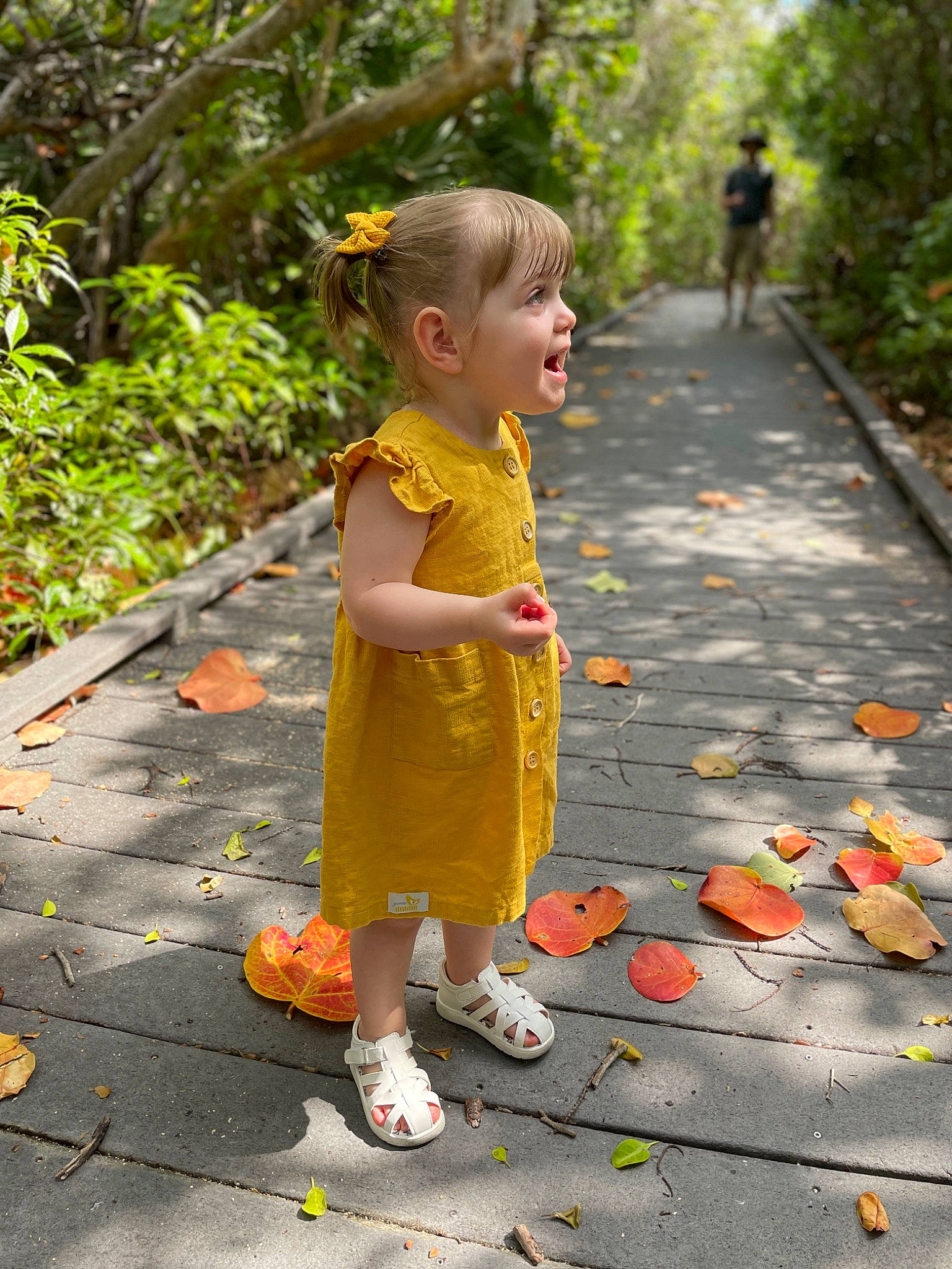 Akaileya joined the competition — help win amazing prizes! adaptation, asphalt, child, fun, grass, happy, leaf, leisure, nature, orange, people_in_nature, person, plant, recreation, road_surface, sidewalk, sneakers, standing, toddler, woody_plant